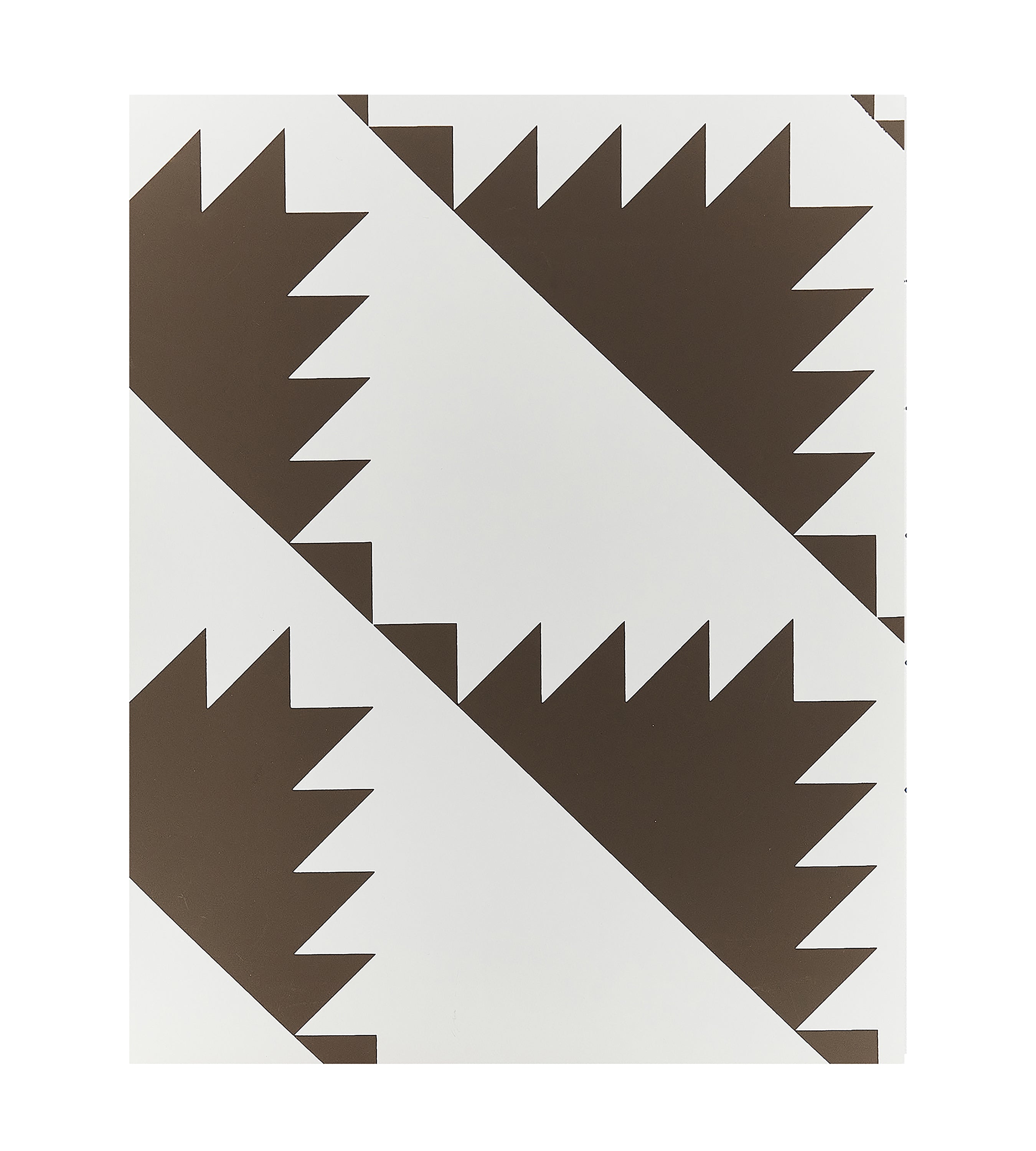 Sawtooth Brown and Beige Wallpaper (x MARKED)
