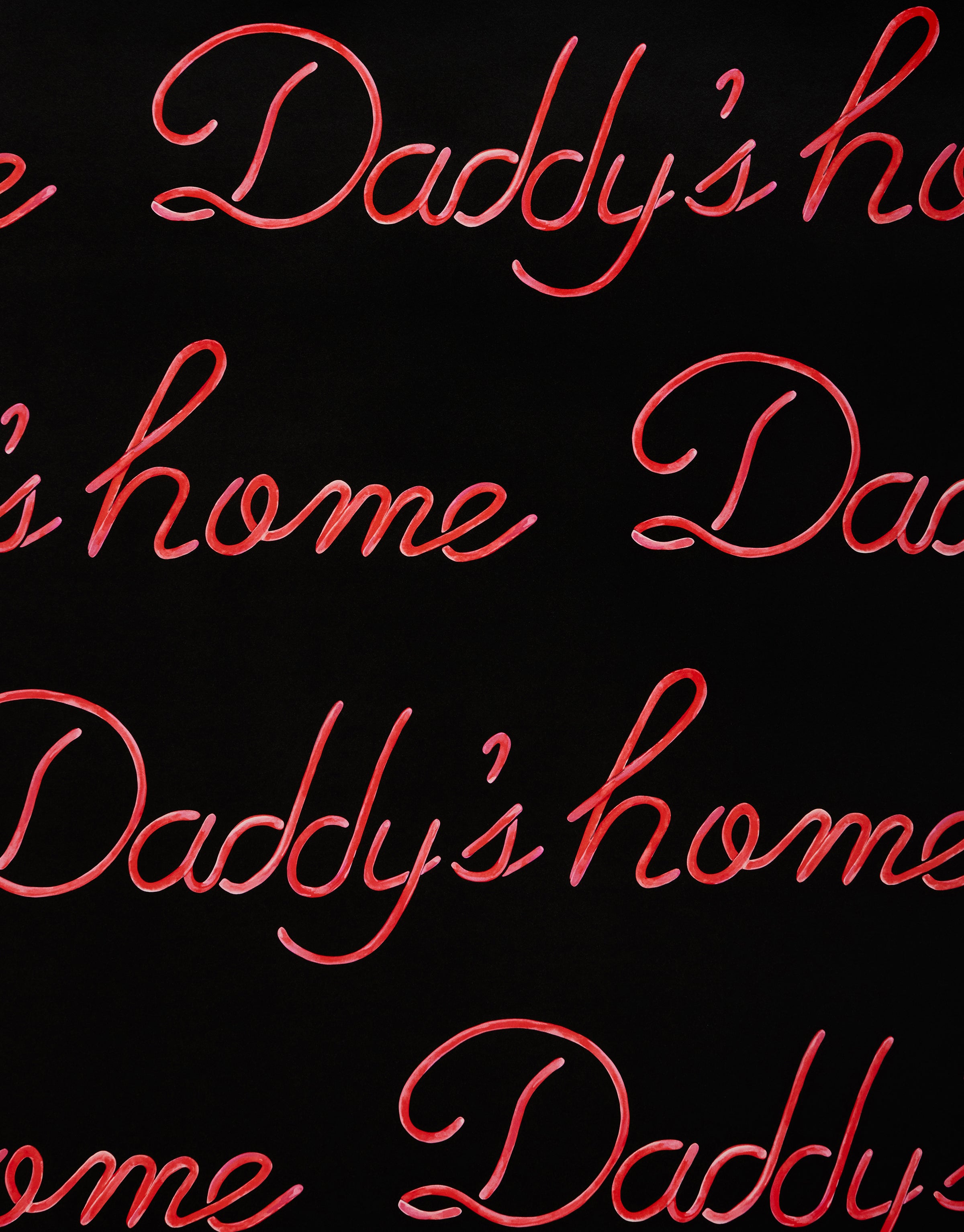 Daddy's Home Pink Wallpaper