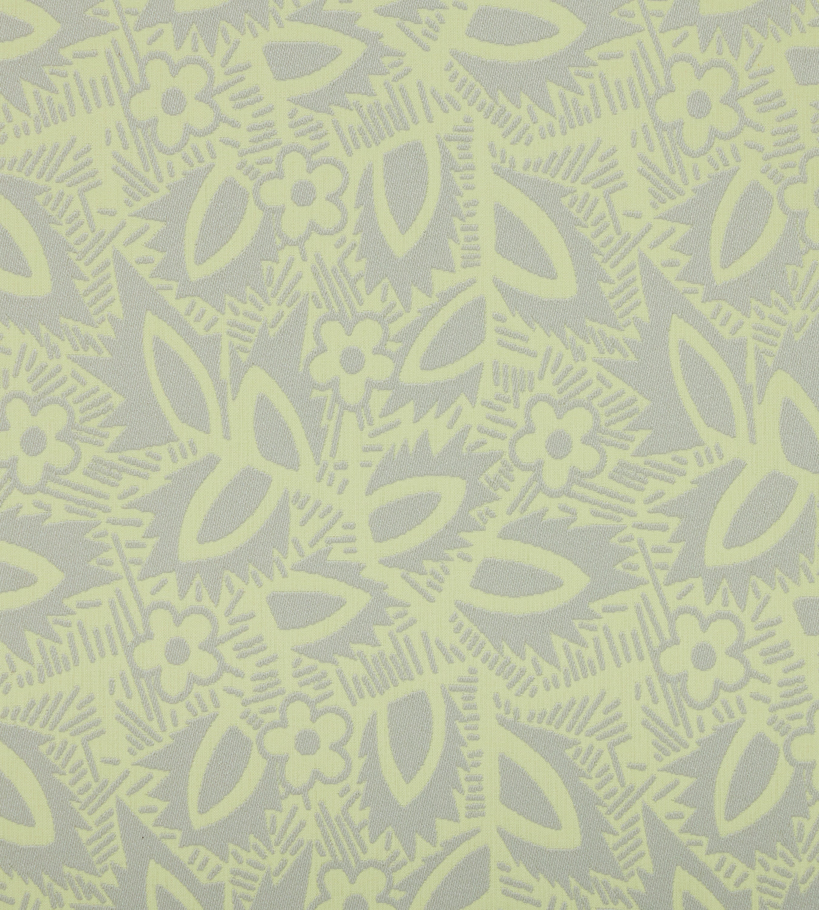 Deco Floral Green and Blue Performance Woven