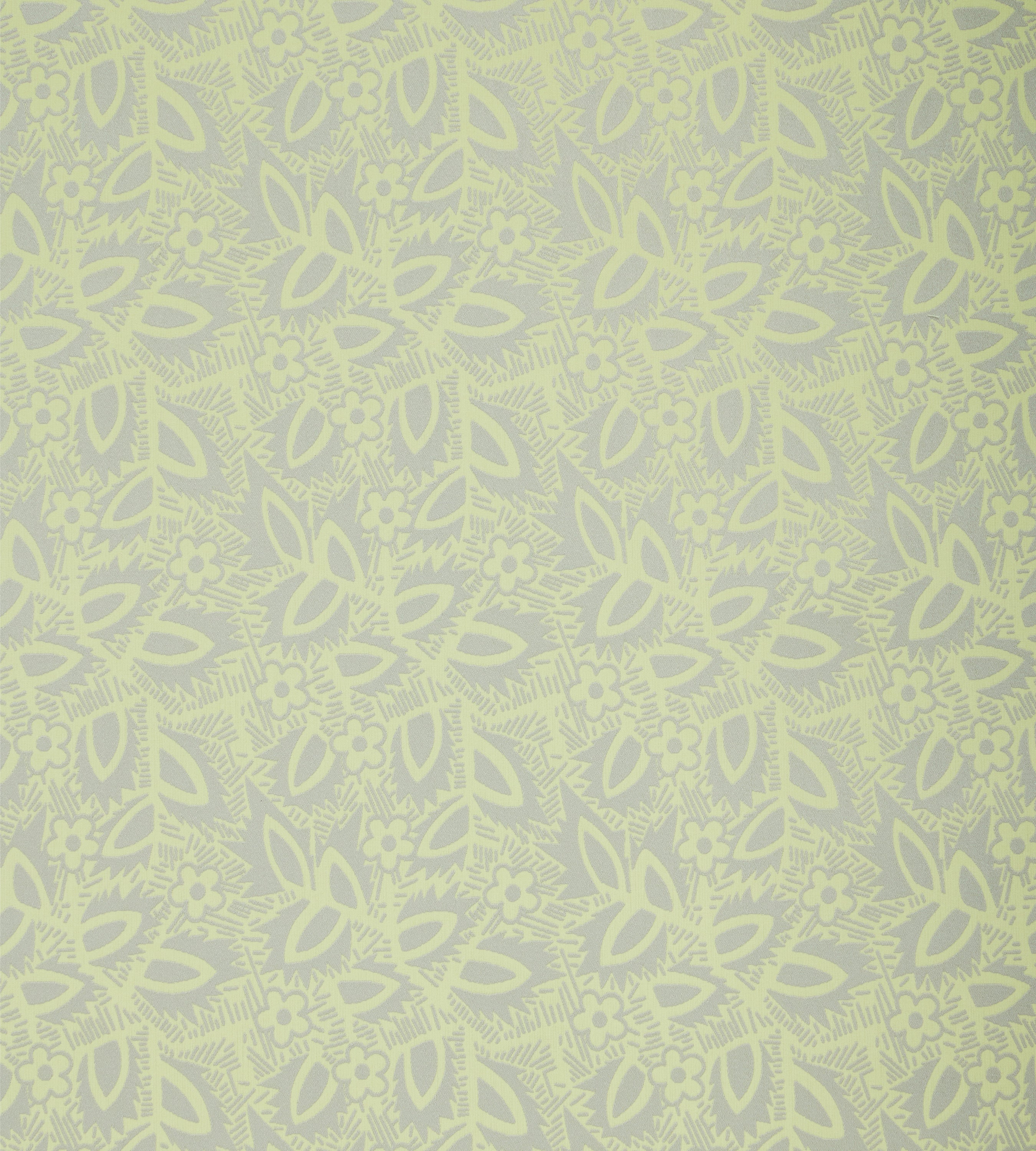 Deco Floral Green and Blue Performance Woven