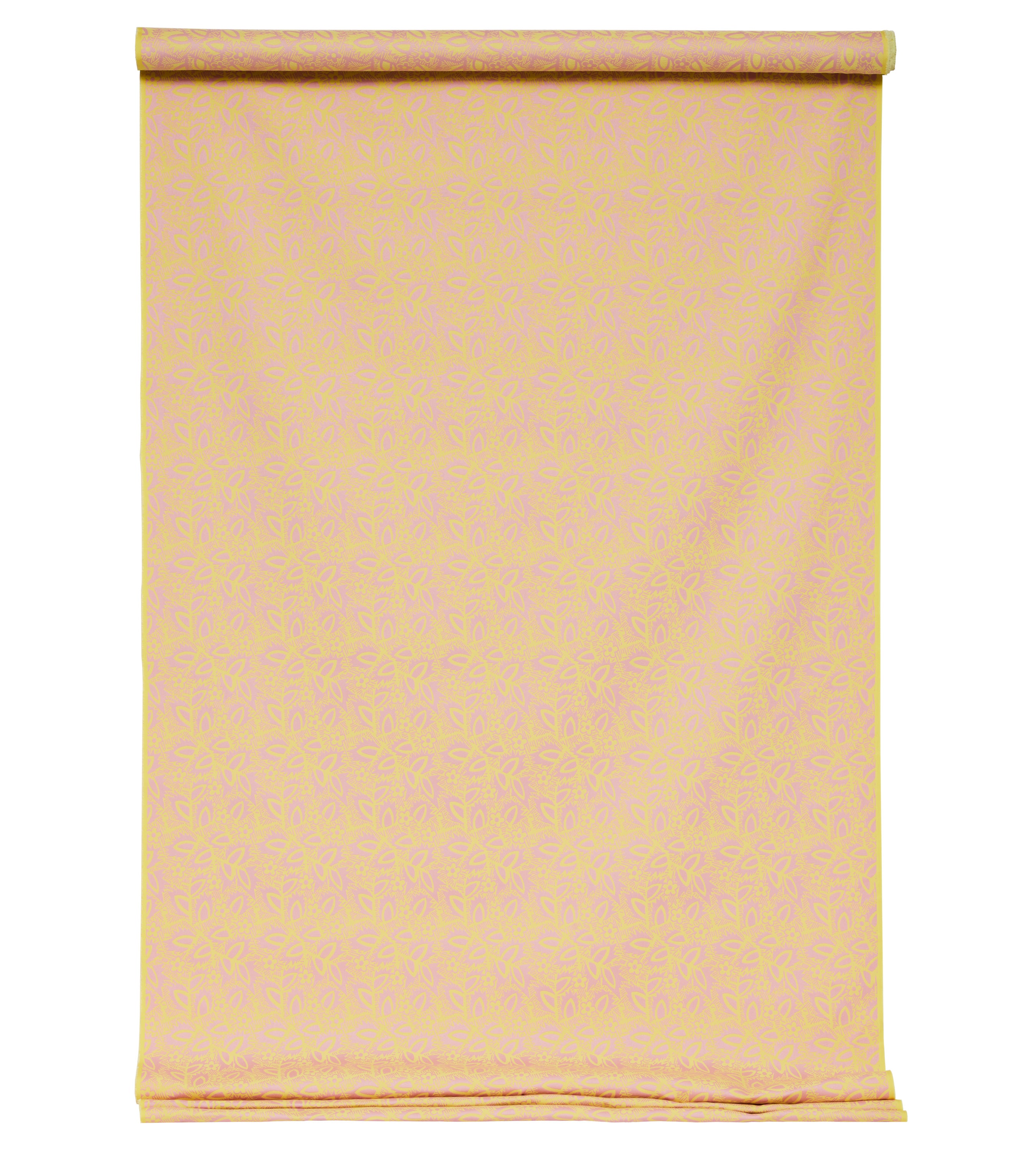 Deco Floral Pink and Yellow Performance Woven