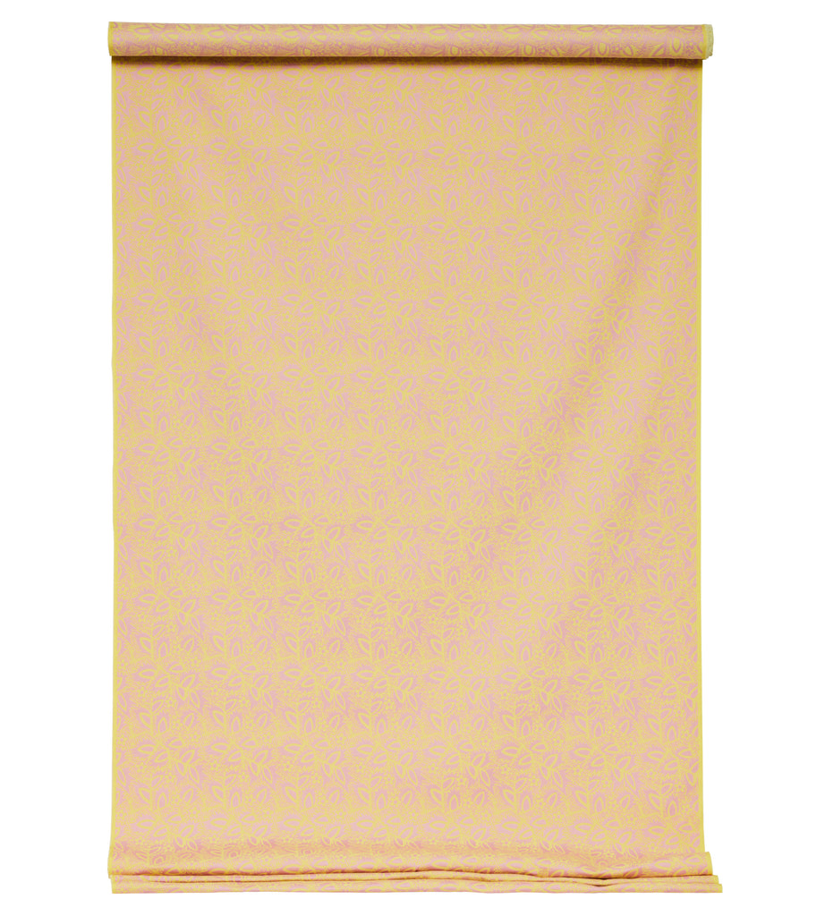 Deco Floral Pink and Yellow Performance Woven