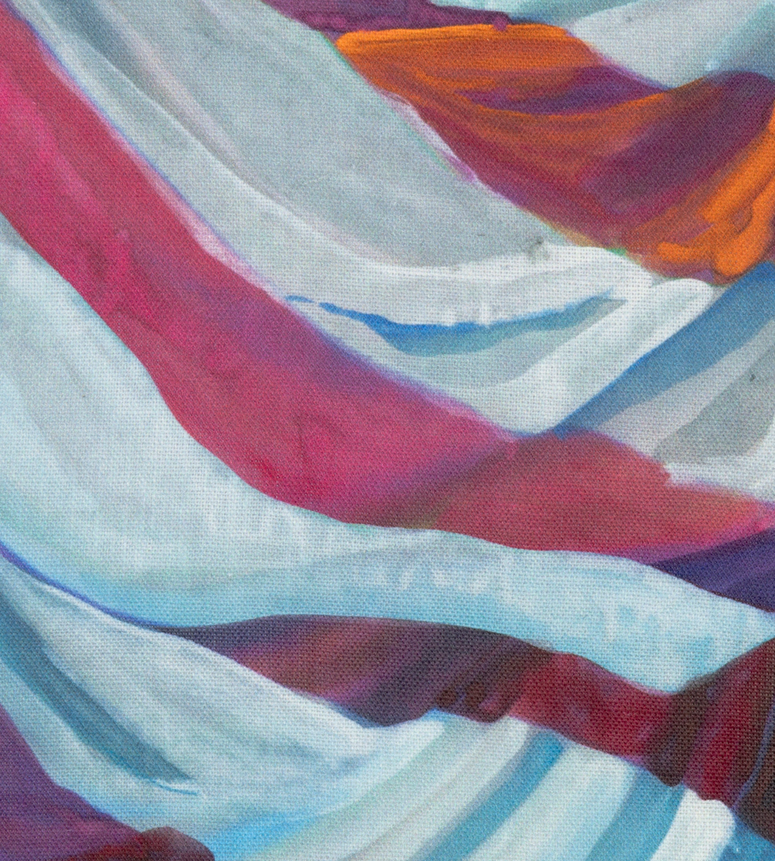 Judy Stripe Blue and Purple Linen
