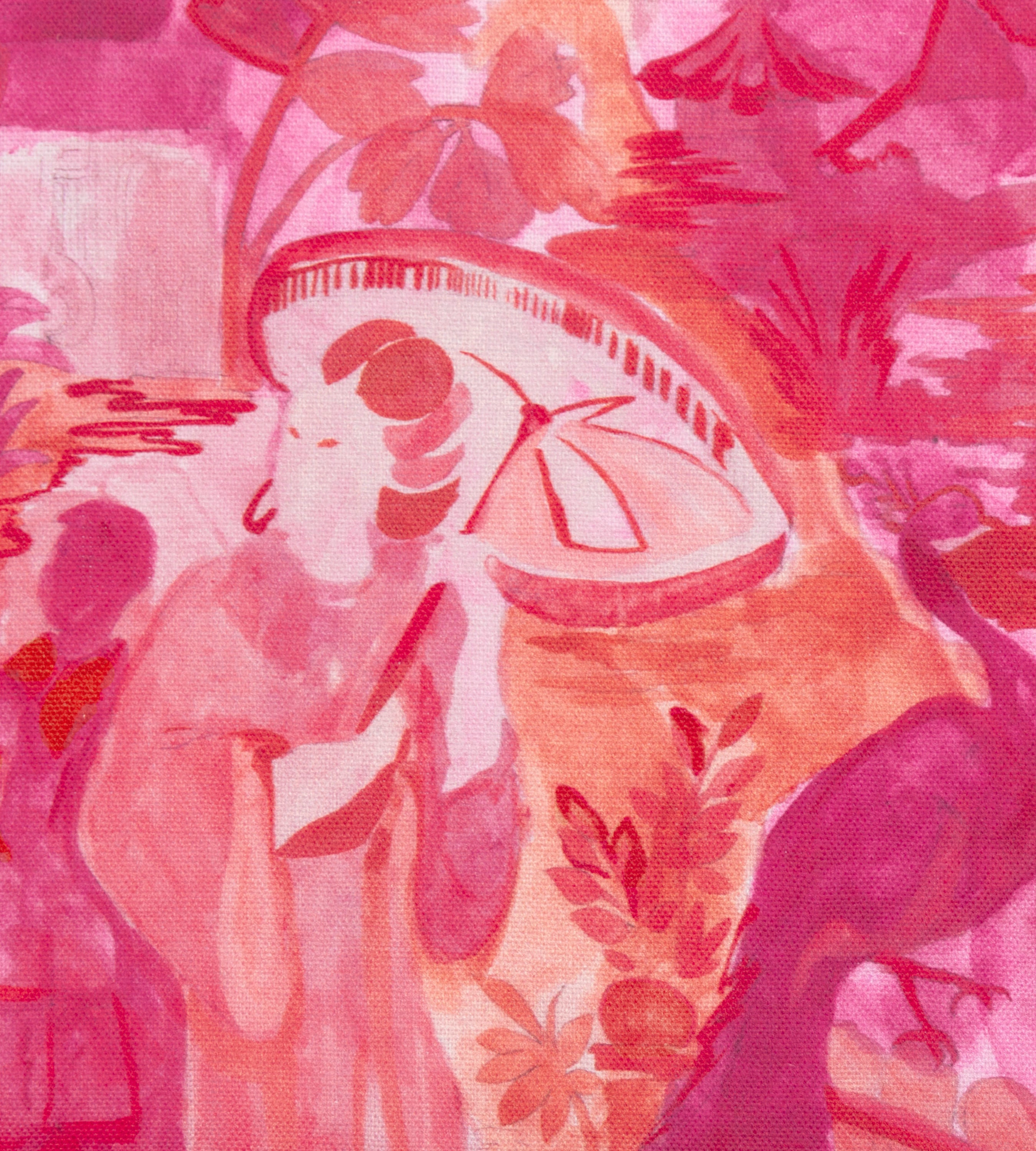 Monochrome Red Linen