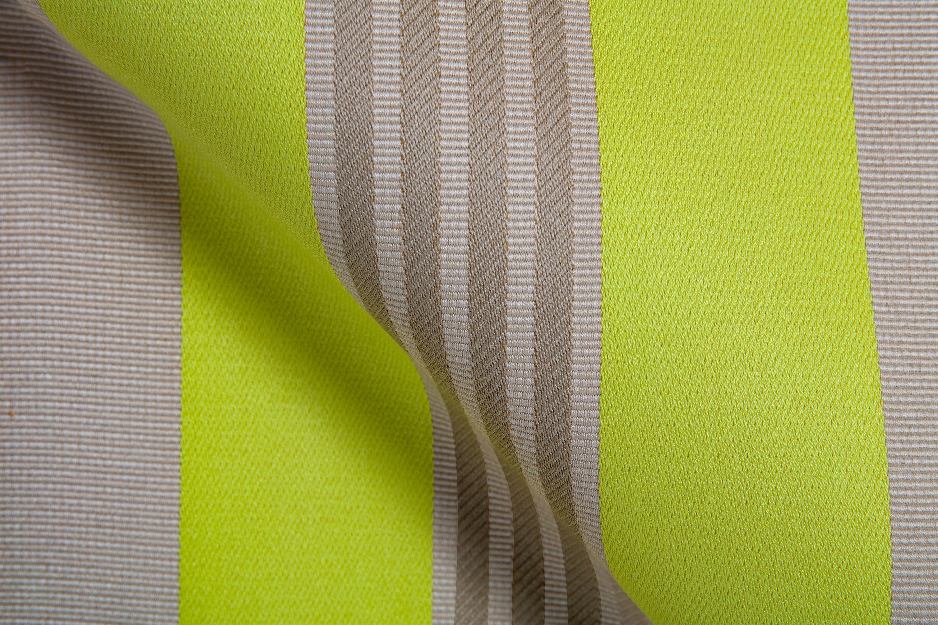 Woven Stripe Yellow and Champagne