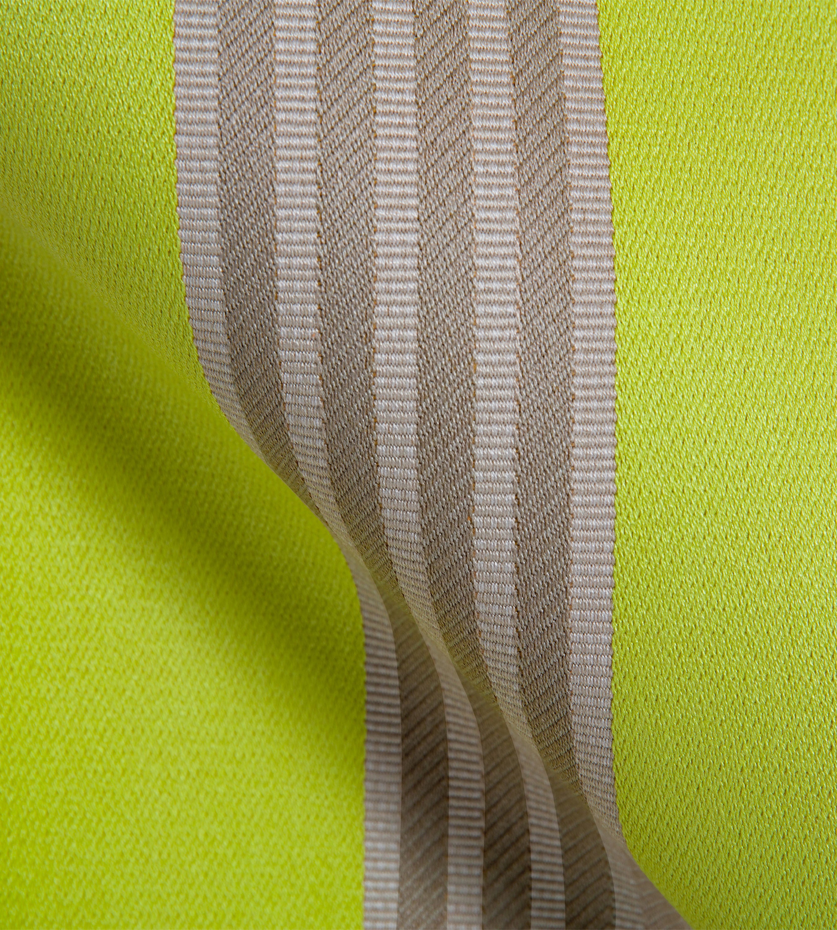 Stripe Yellow and Champagne