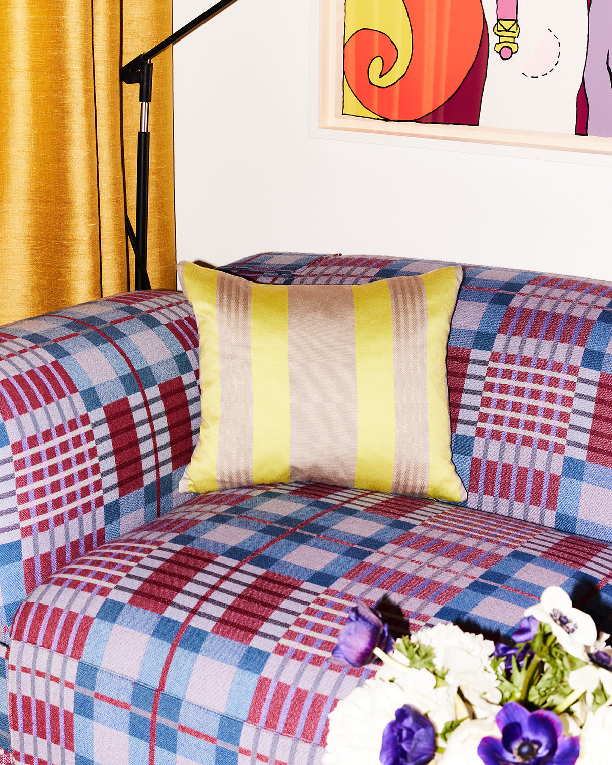 Stripe Yellow and Champagne