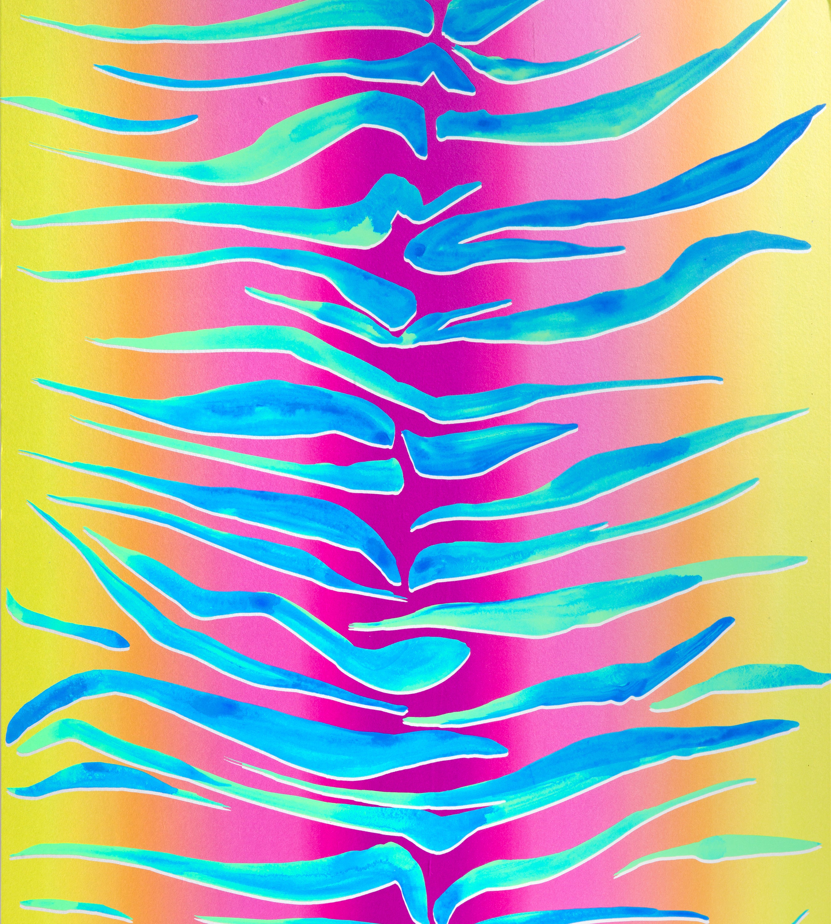 Tiger Stripe Sunset Wallpaper