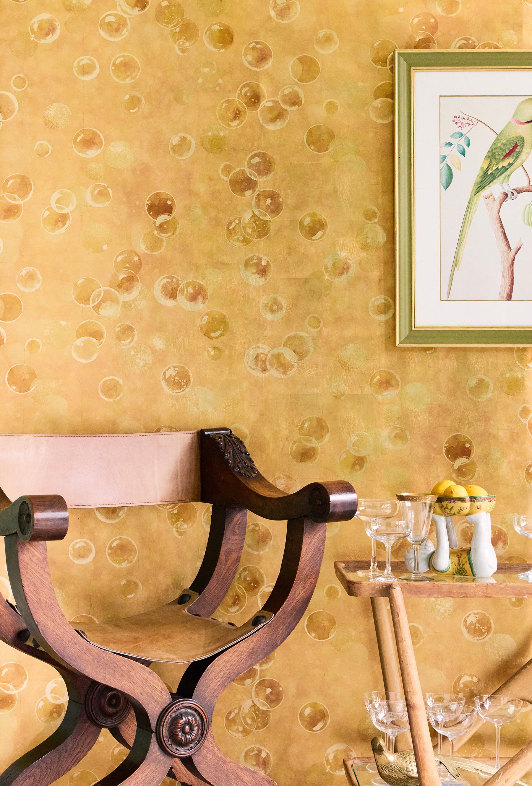Fizz Wallpaper in Grand Cru (x Scott Pask)