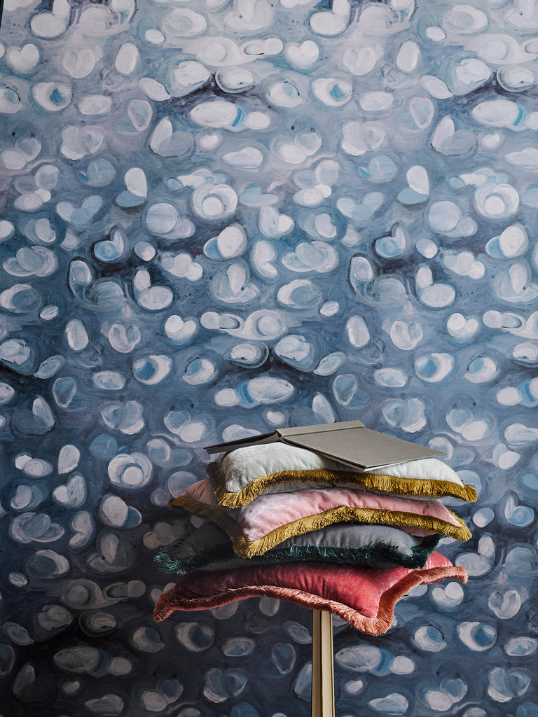 Ballets Russes Clouds Chinoiserie Wallpaper