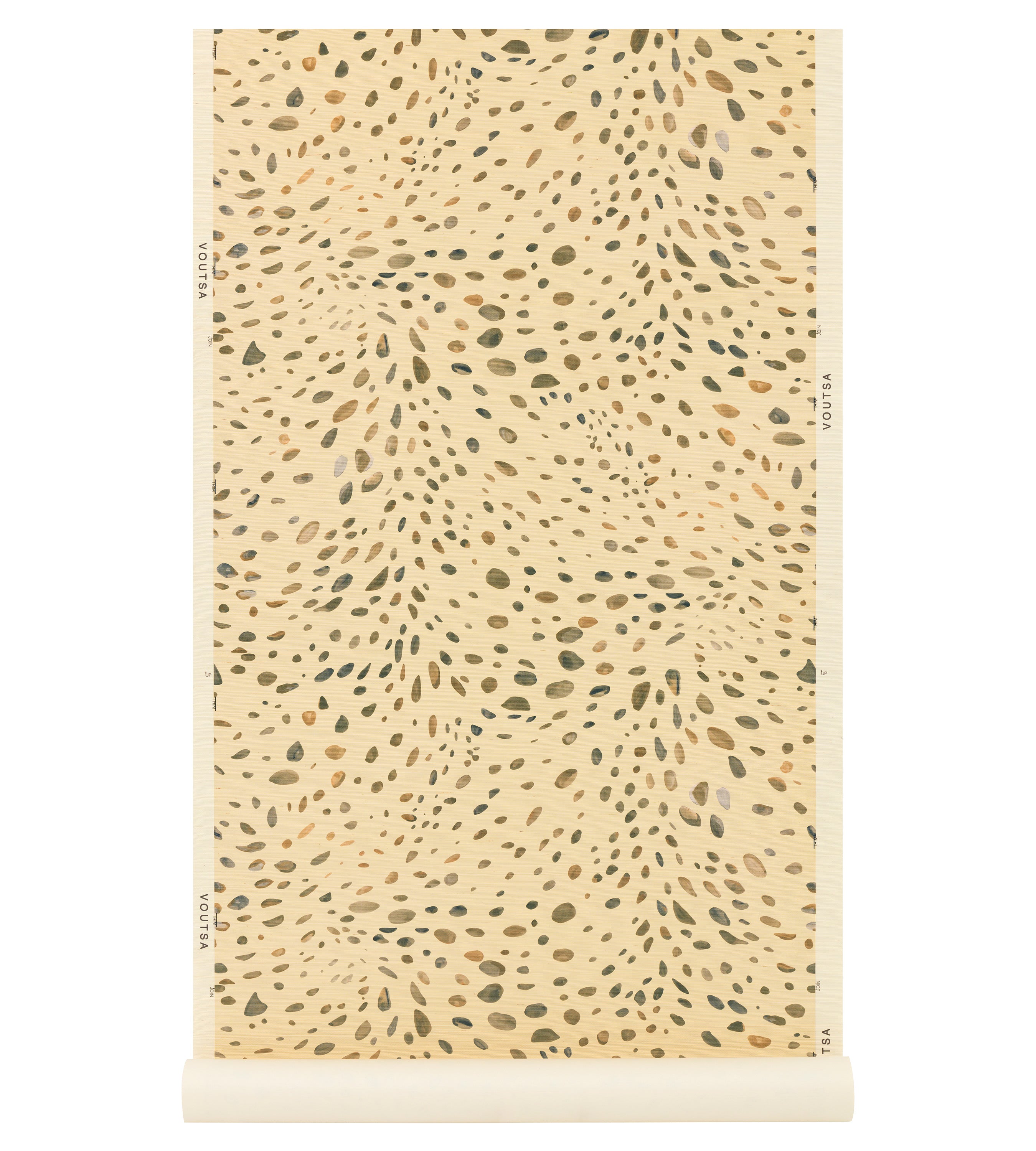 Cheetah Trompe L'oeil Sand Grasscloth Wallpaper