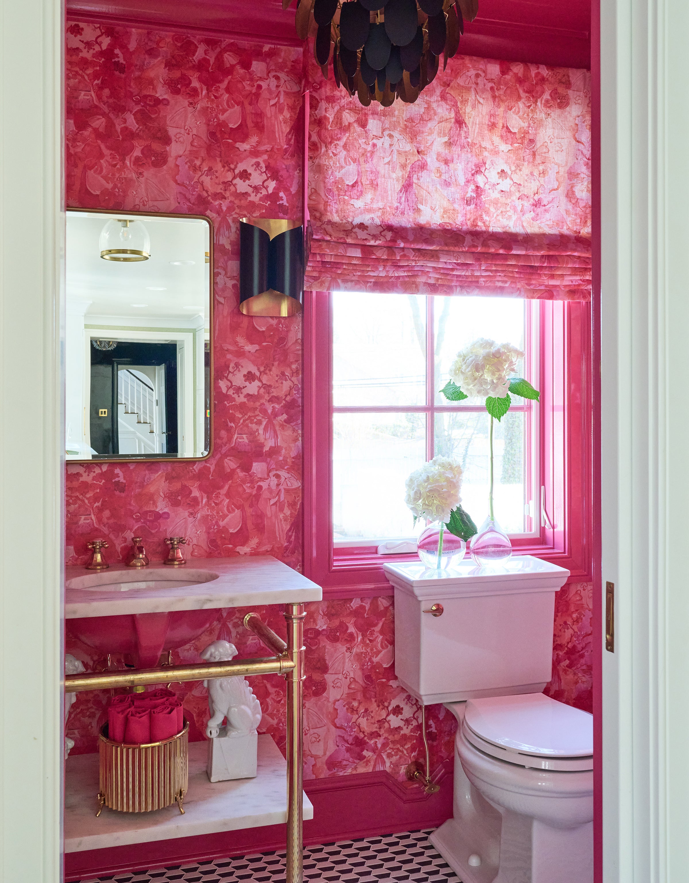 Monochrome Red Linen