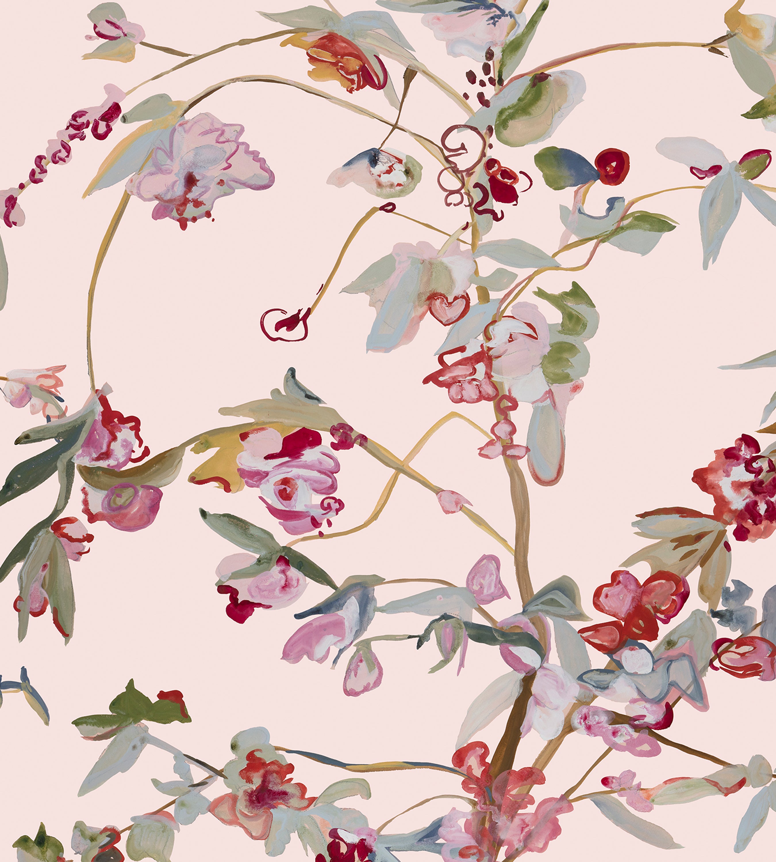 Guinevere Pink Chinoiserie Wallpaper