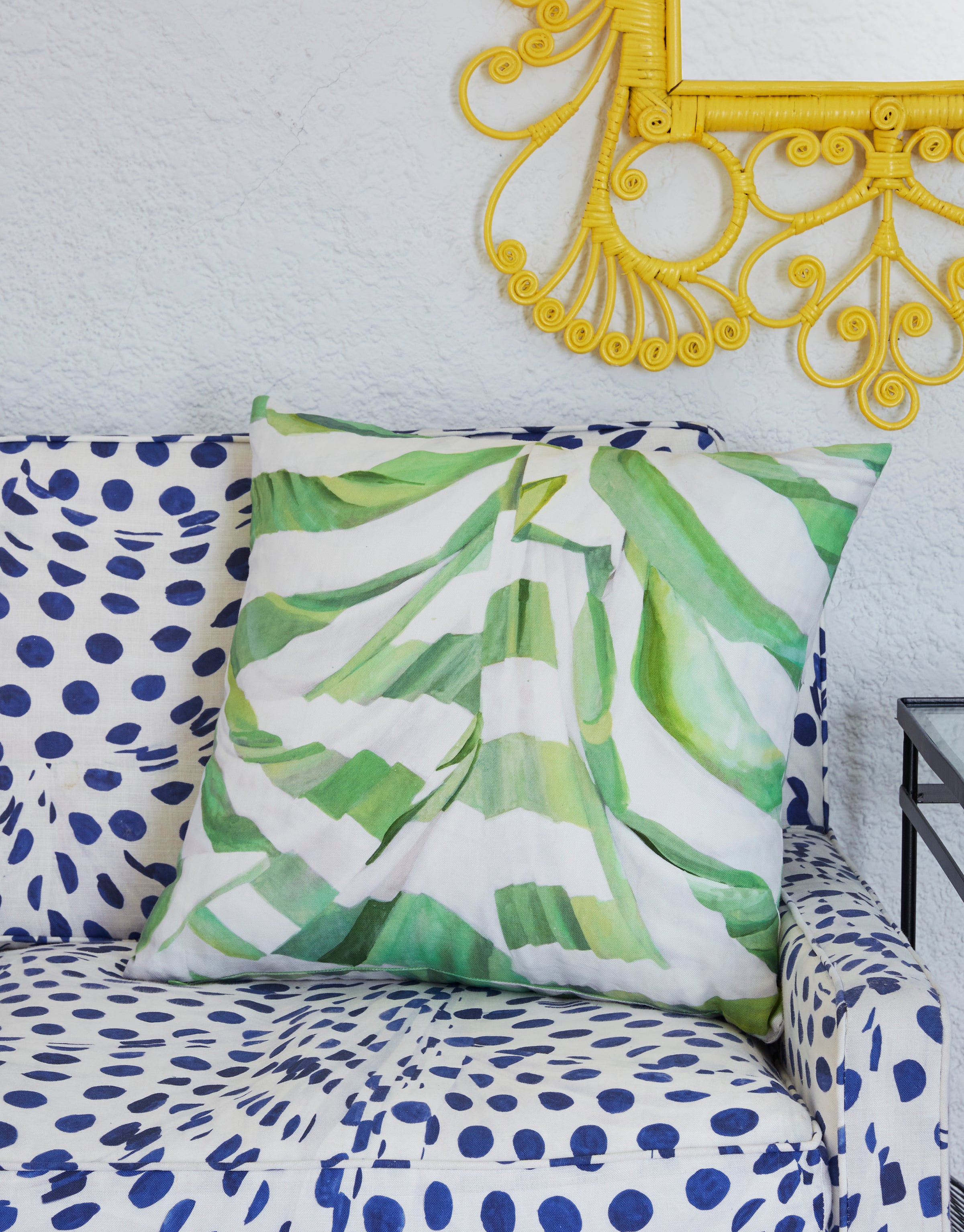 Judy Stripe Green and White Linen