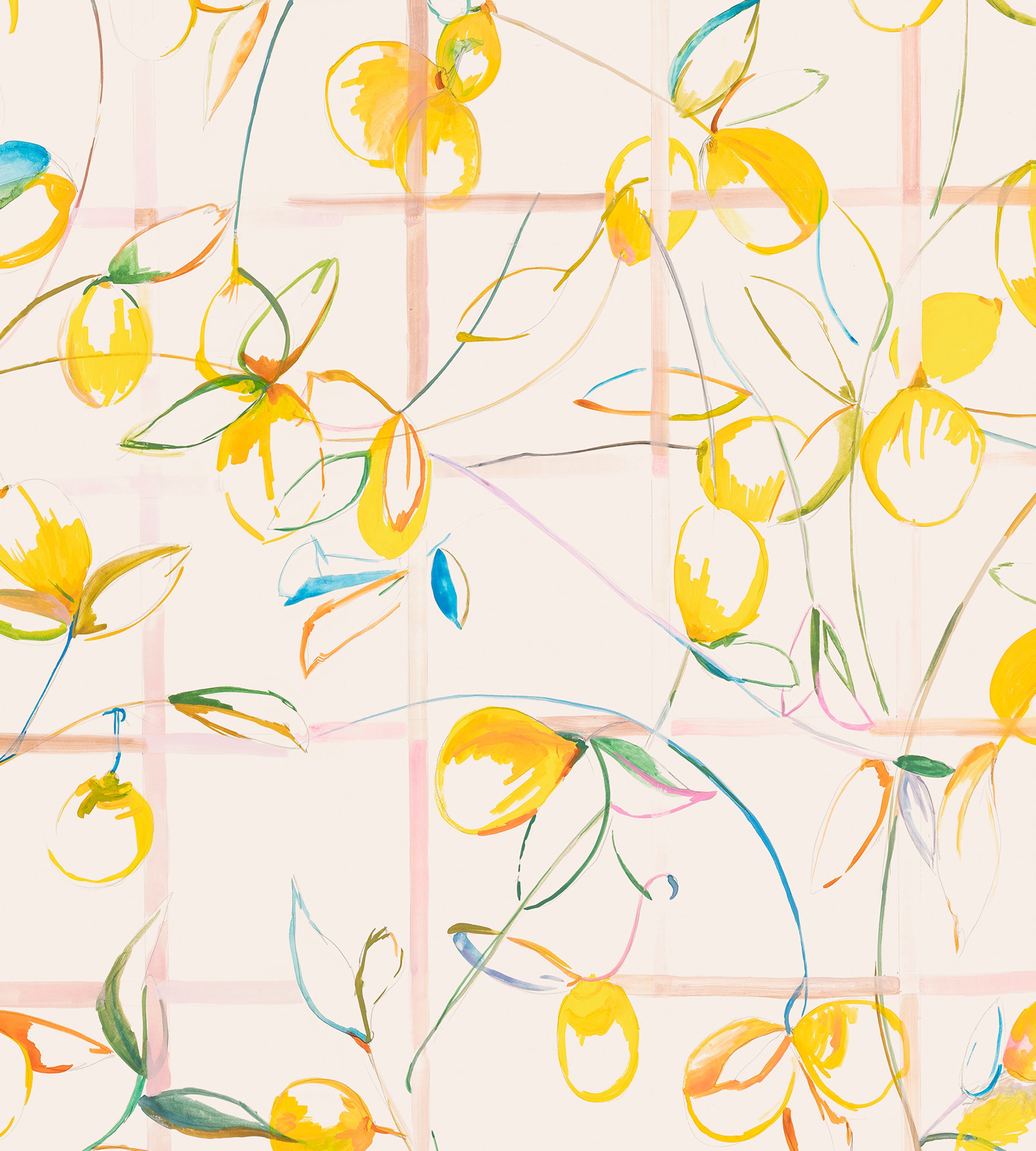 Lemon Tree Chinoiserie Wallpaper