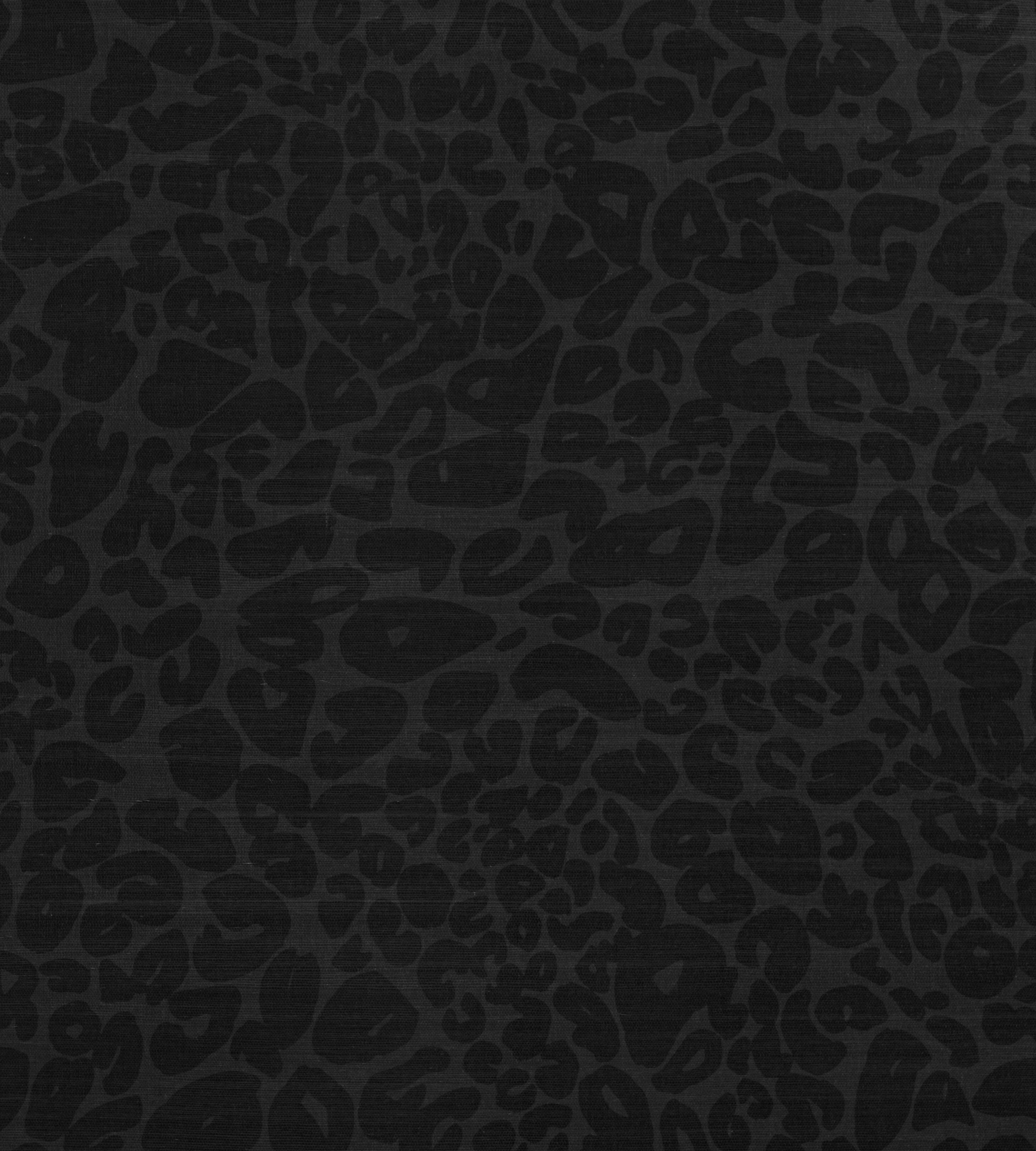 Leopard Night Metallic Grasscloth Wallpaper