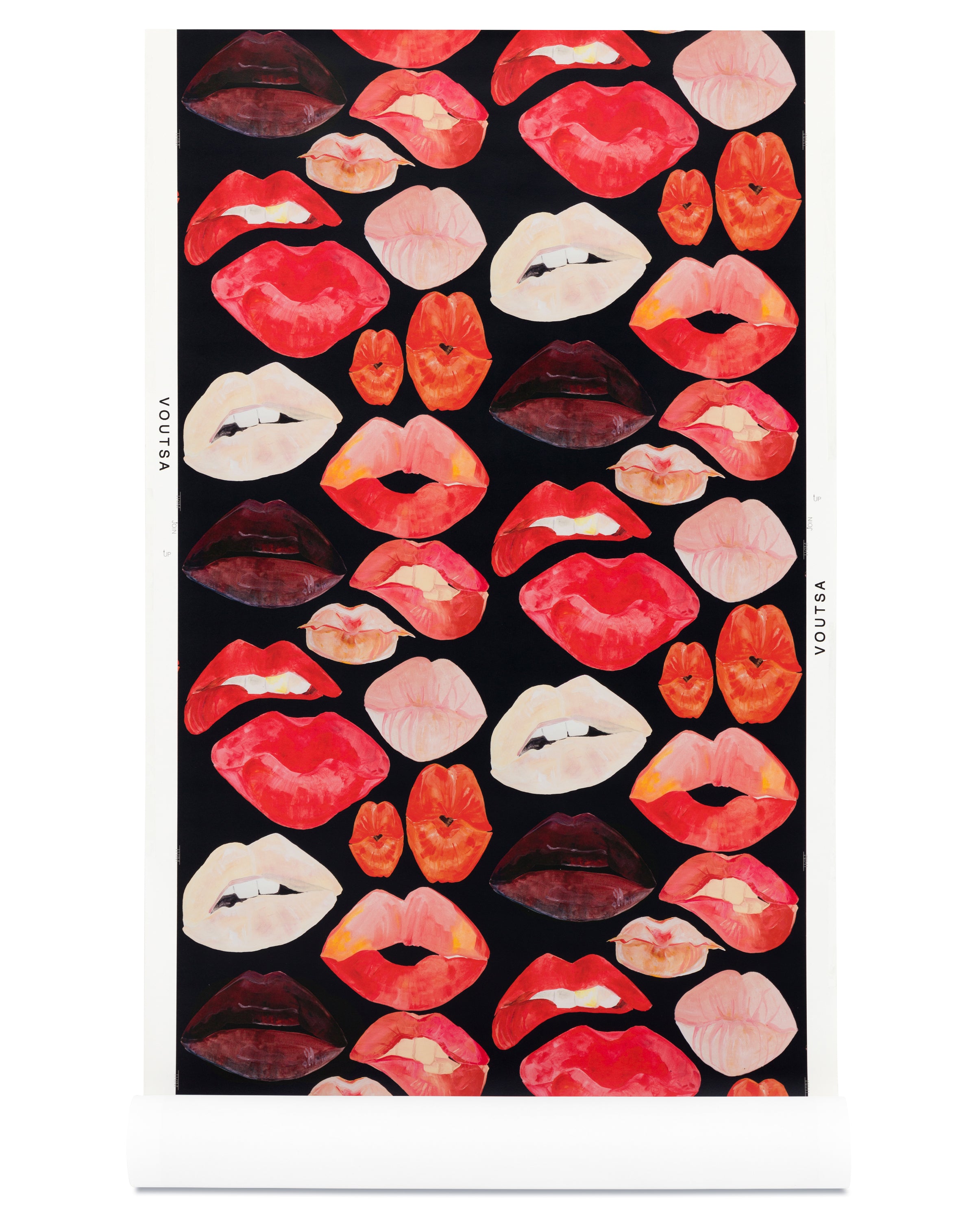 Lips on Black Wallpaper