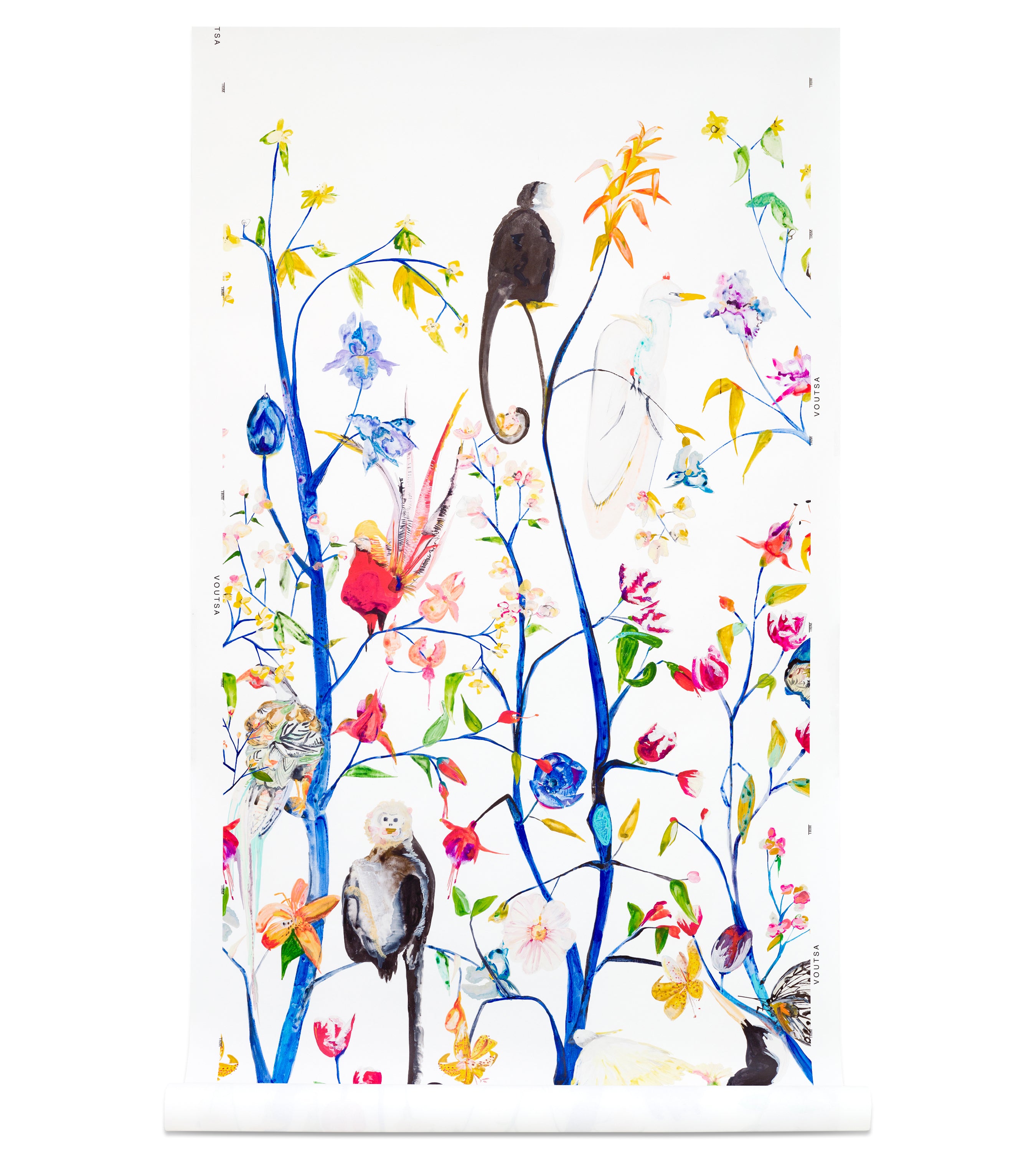 Menagerie Chinoiserie White Wallpaper