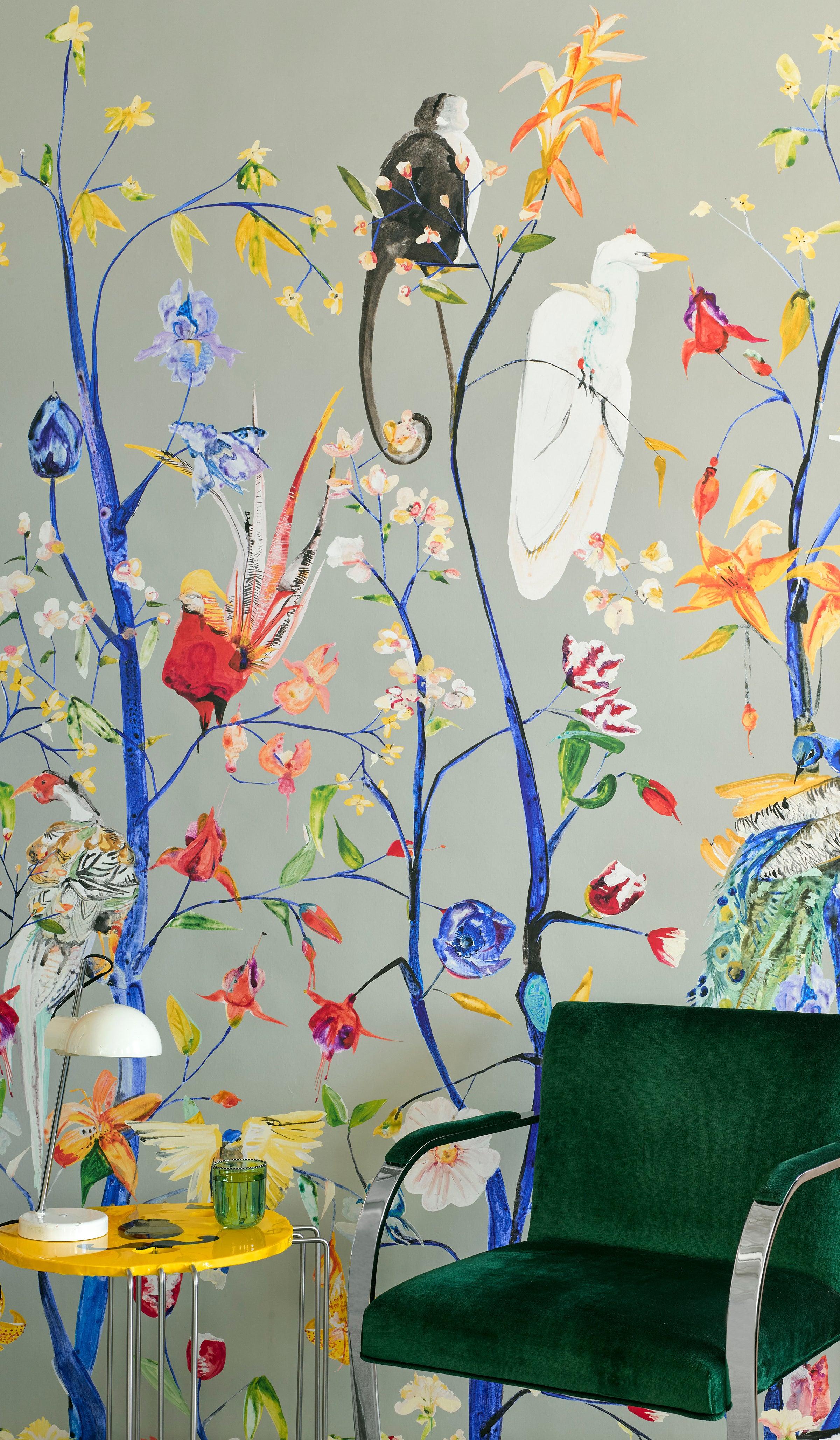 Menagerie Chinoiserie Vert De Terre Wallpaper