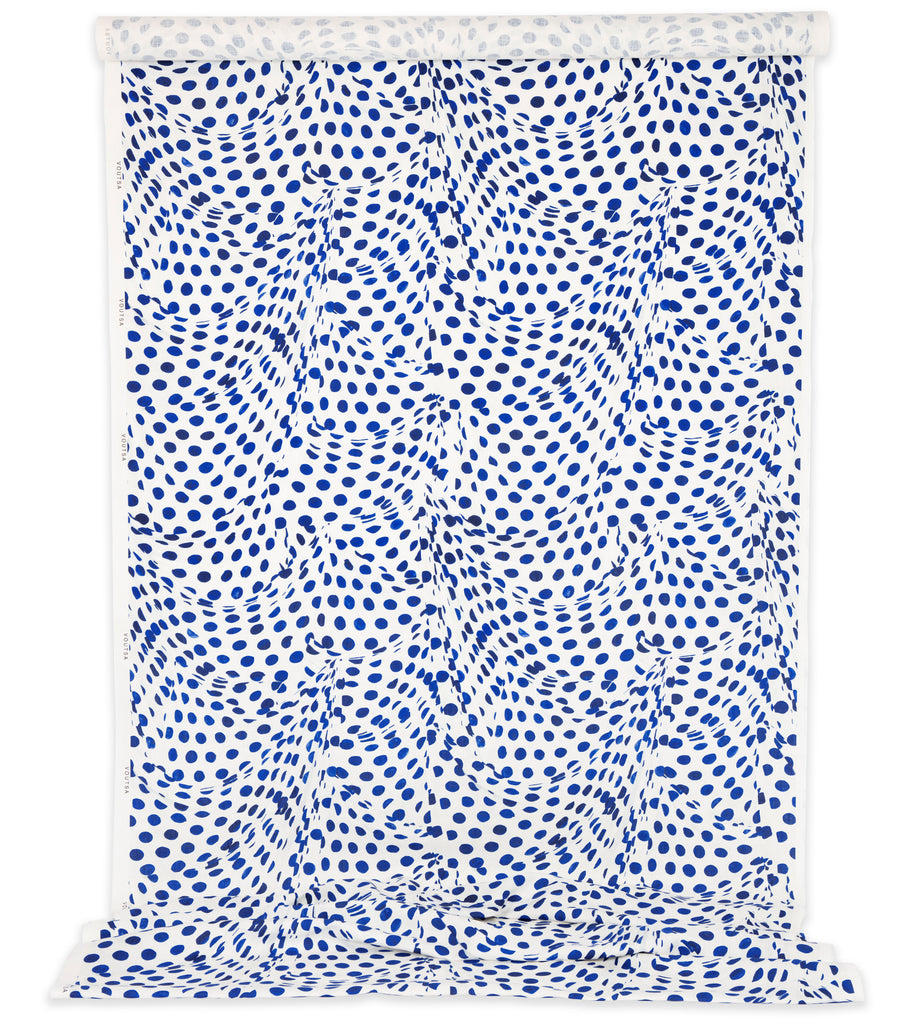 Audrey Dot Navy Linen