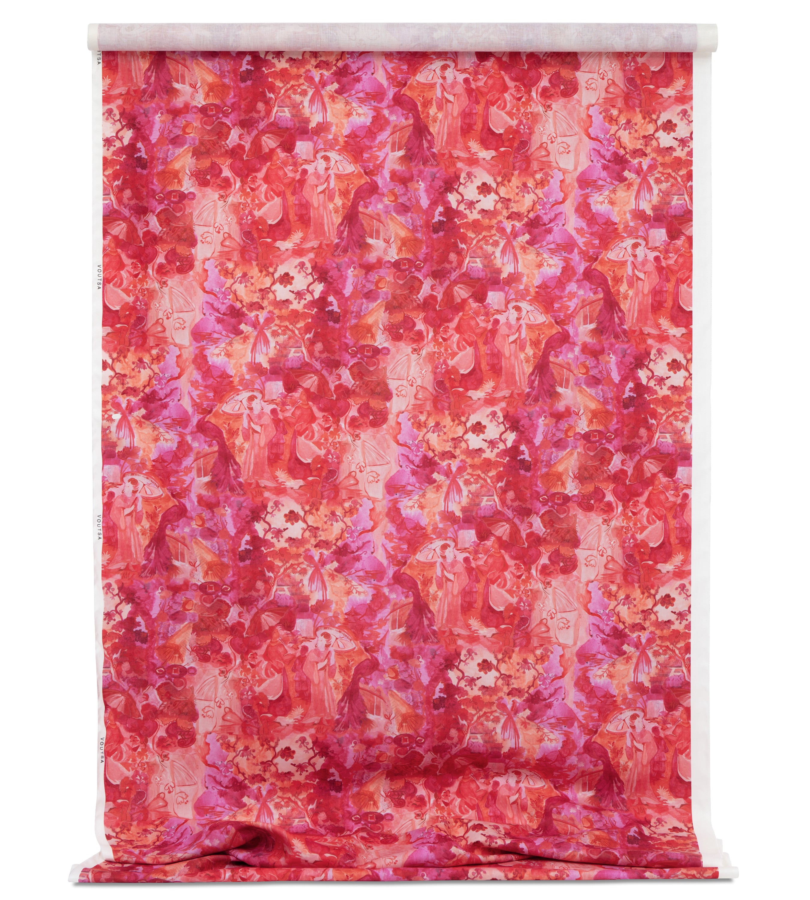 Monochrome Red Linen