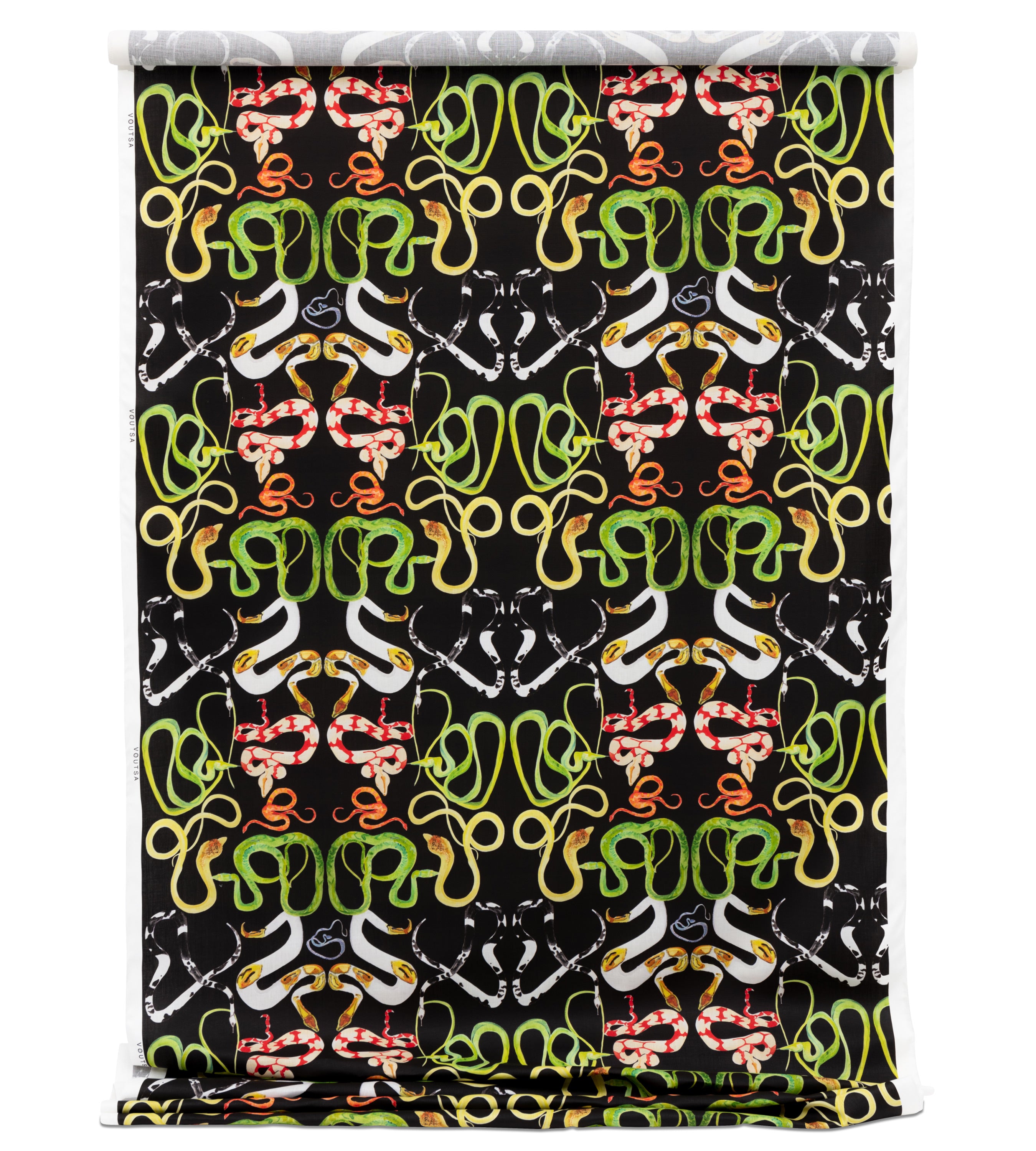Snakes Black Linen