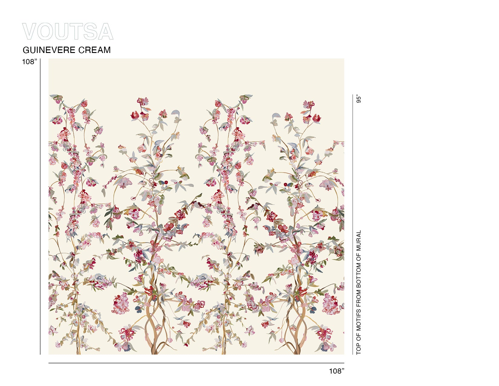 Guinevere Cream Chinoiserie Wallpaper