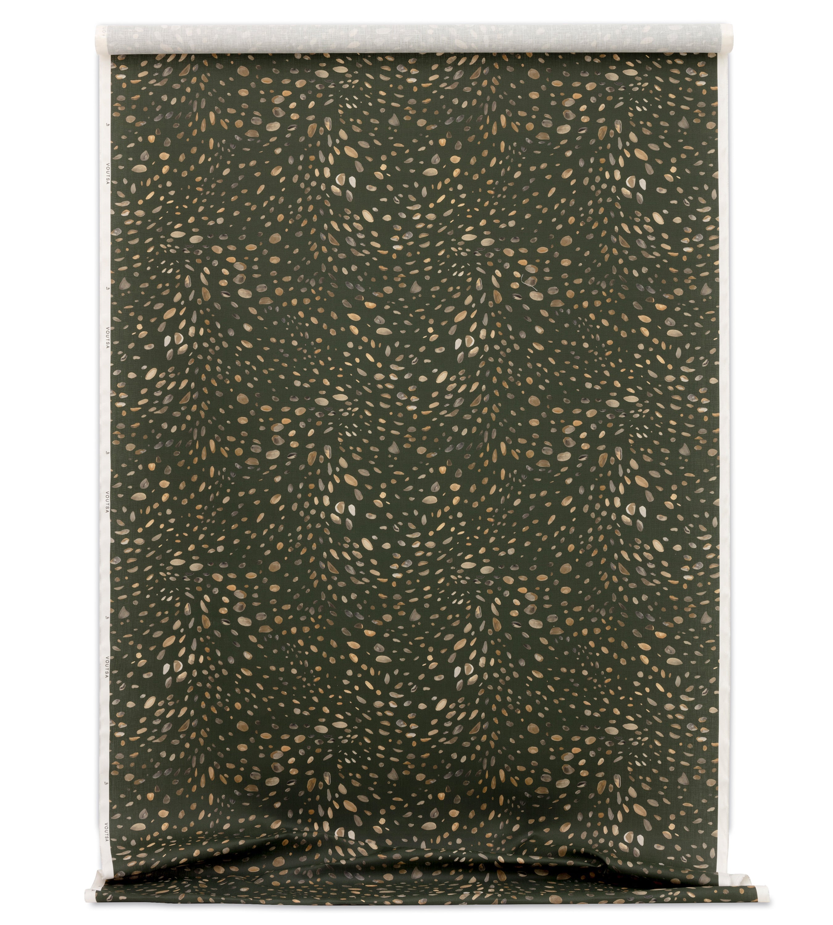Cheetah Trompe L'oeil Green Cotton Linen