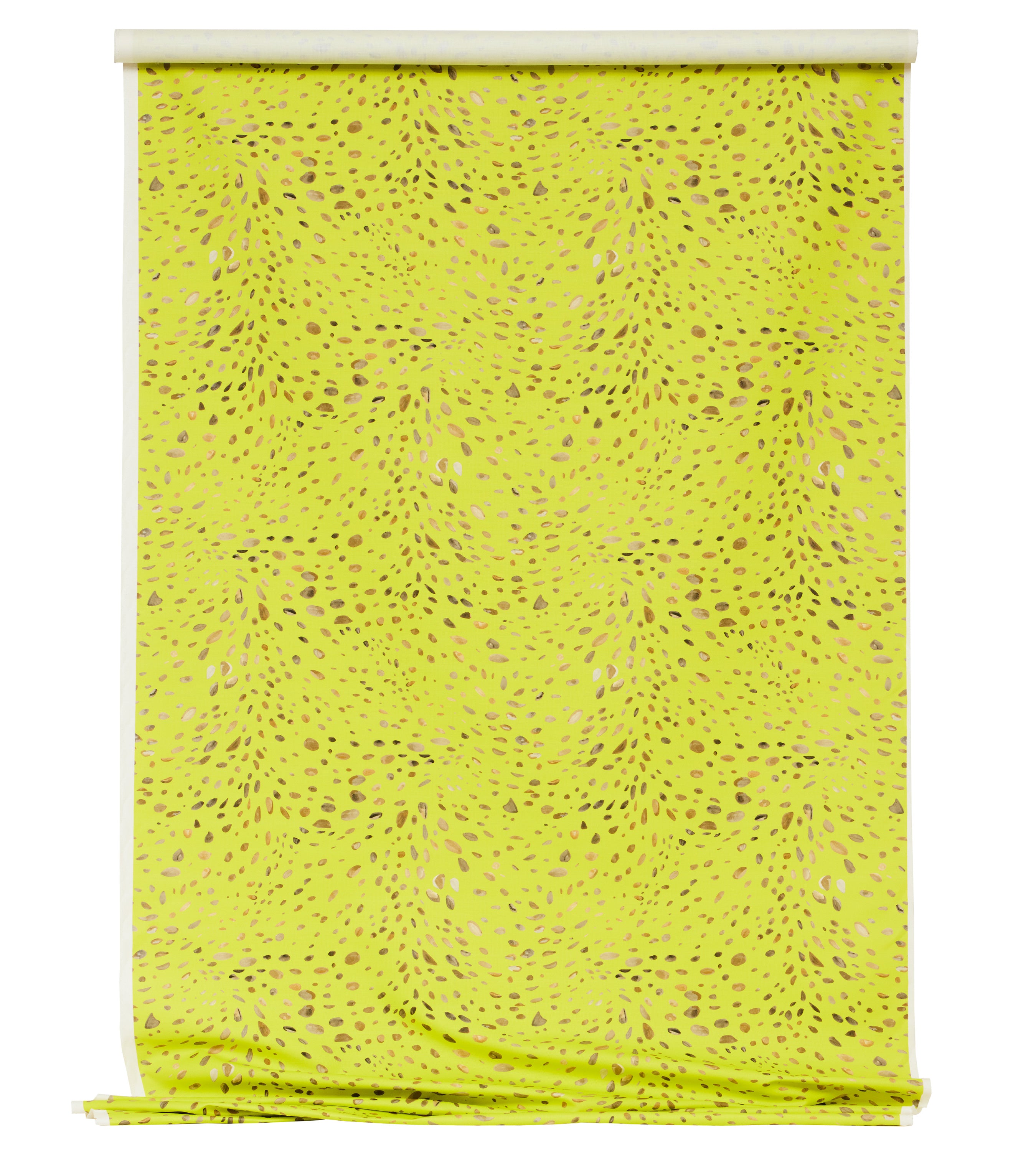 Cheetah Trompe L'oeil Chartreuse Cotton Linen