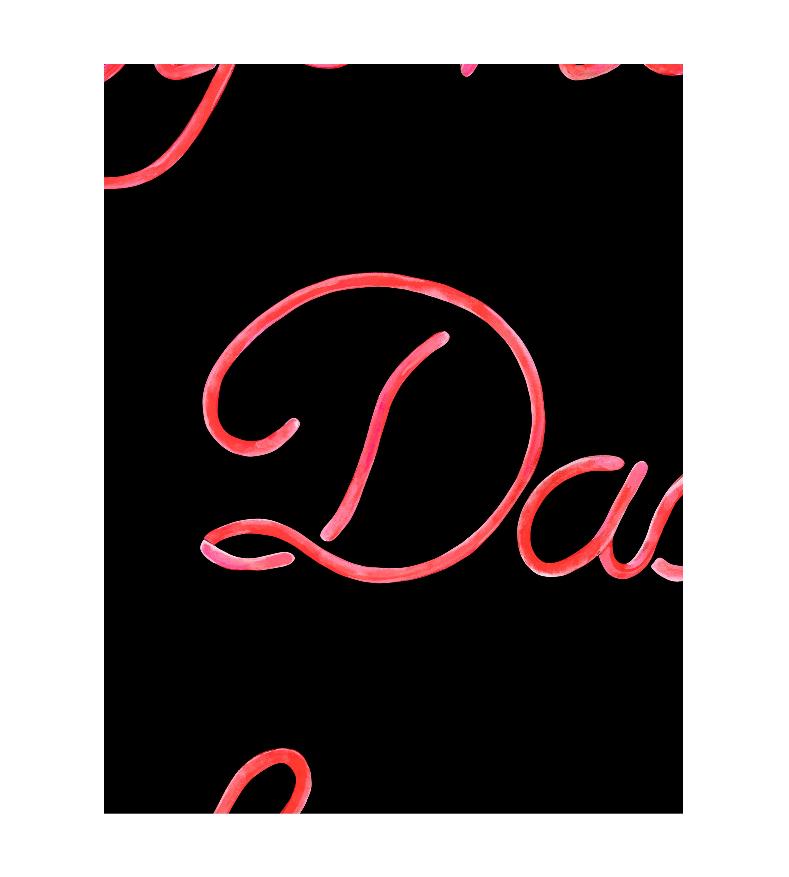 Daddy's Home Pink Wallpaper