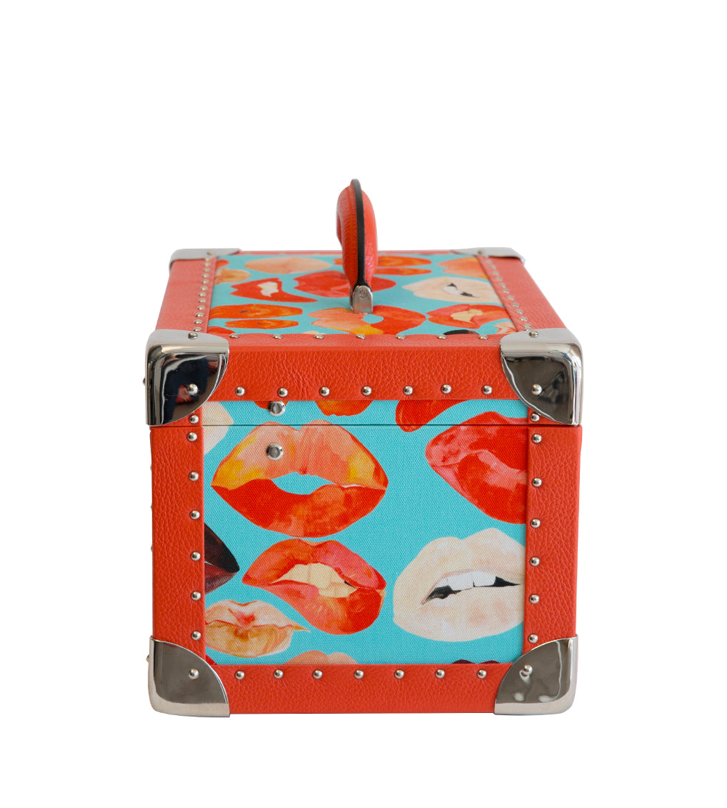 Lips Turquoise Vanity Cube