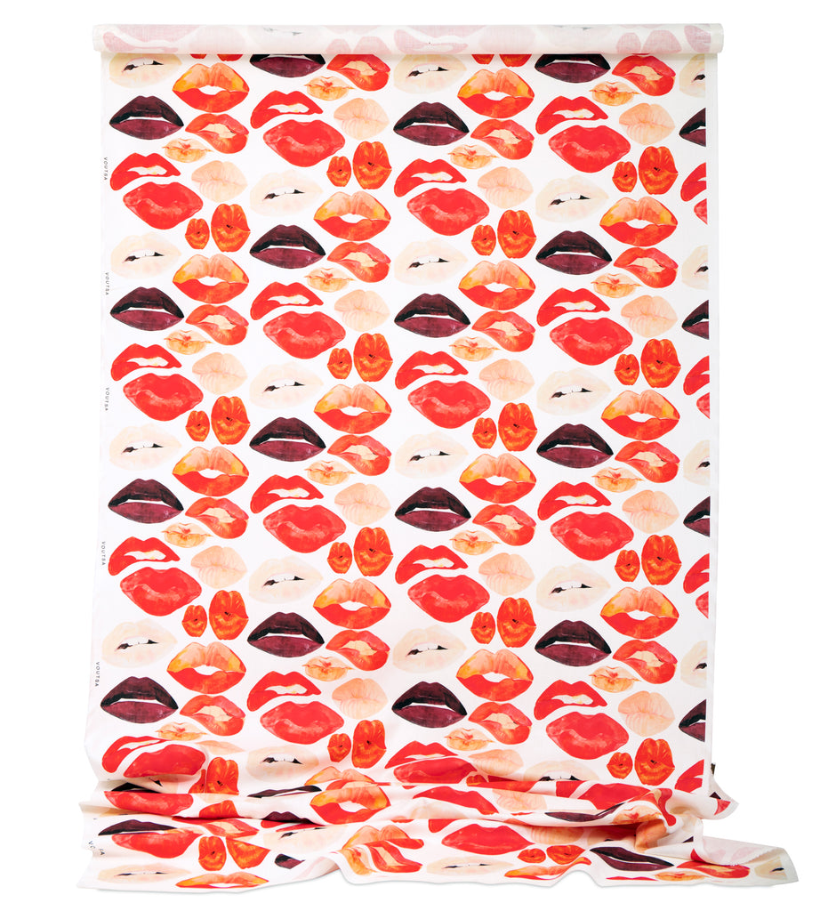 Lips White Cotton Linen