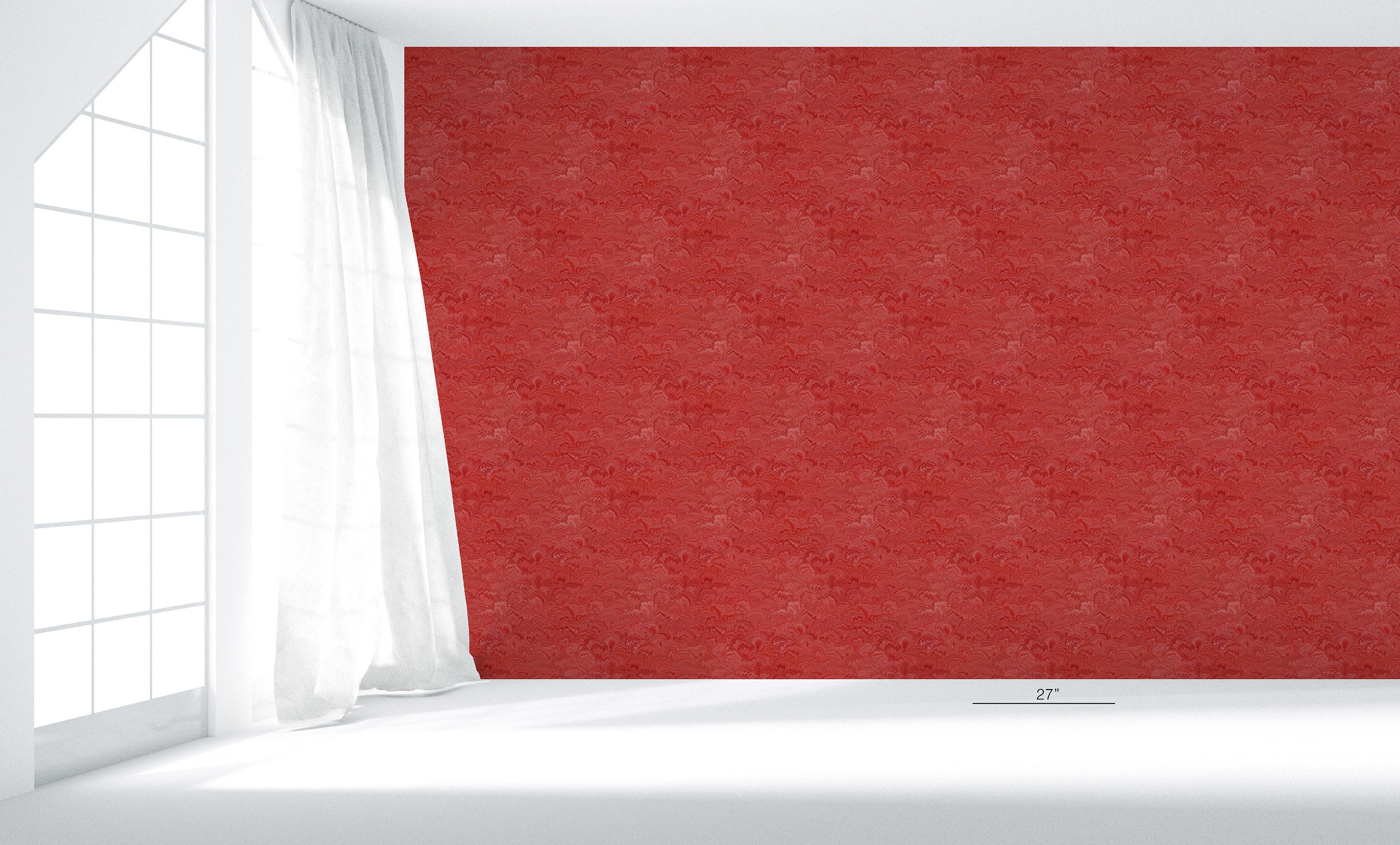Pride Marble Flaming Red Wallpaper
