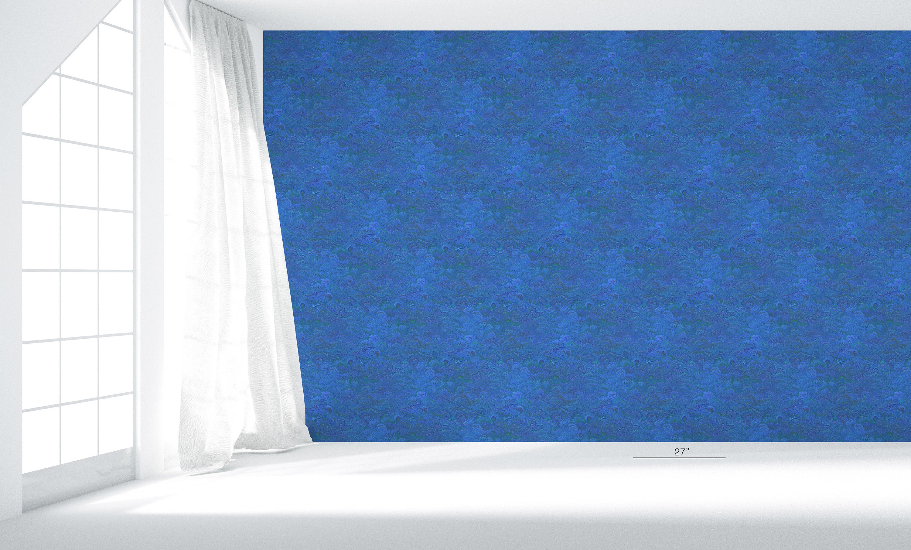 Pride Marble Gay Blue Wallpaper