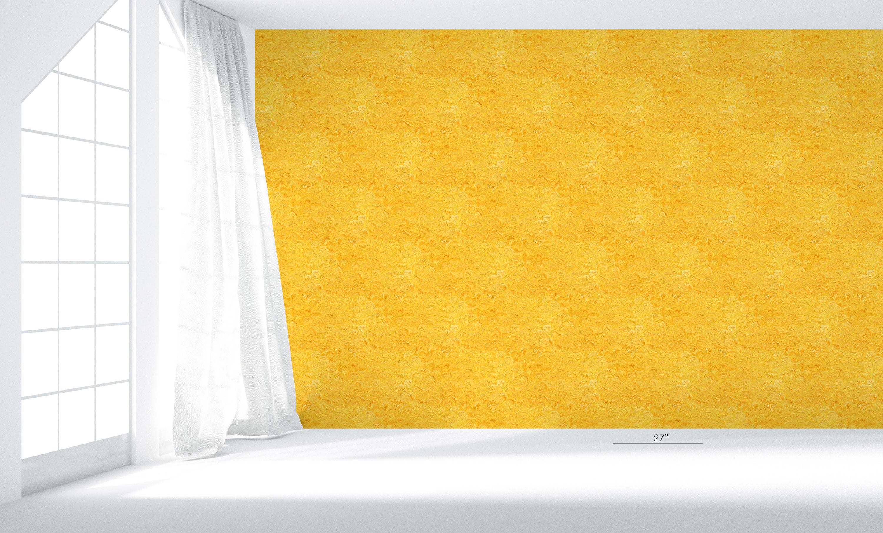 Pride Marble Golden Yellow Wallpaper
