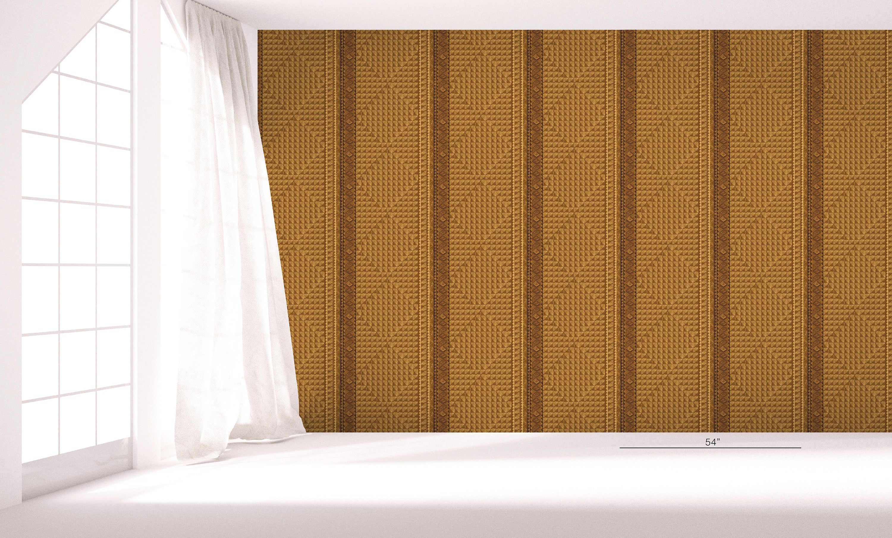 Tramp Box Bricks Diamond Stripe Wallpaper