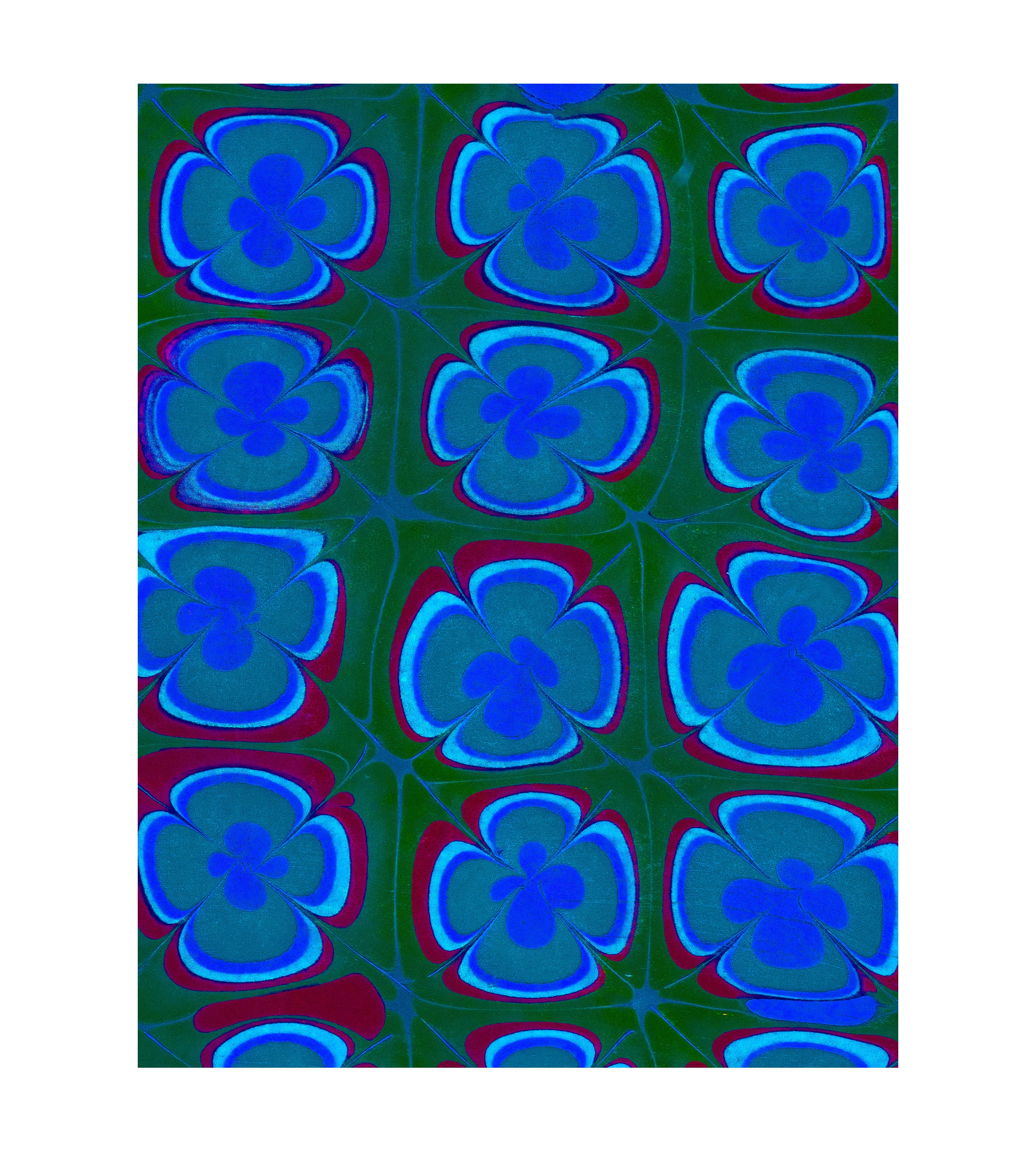 Trippy Pansies Emerald City Wallpaper