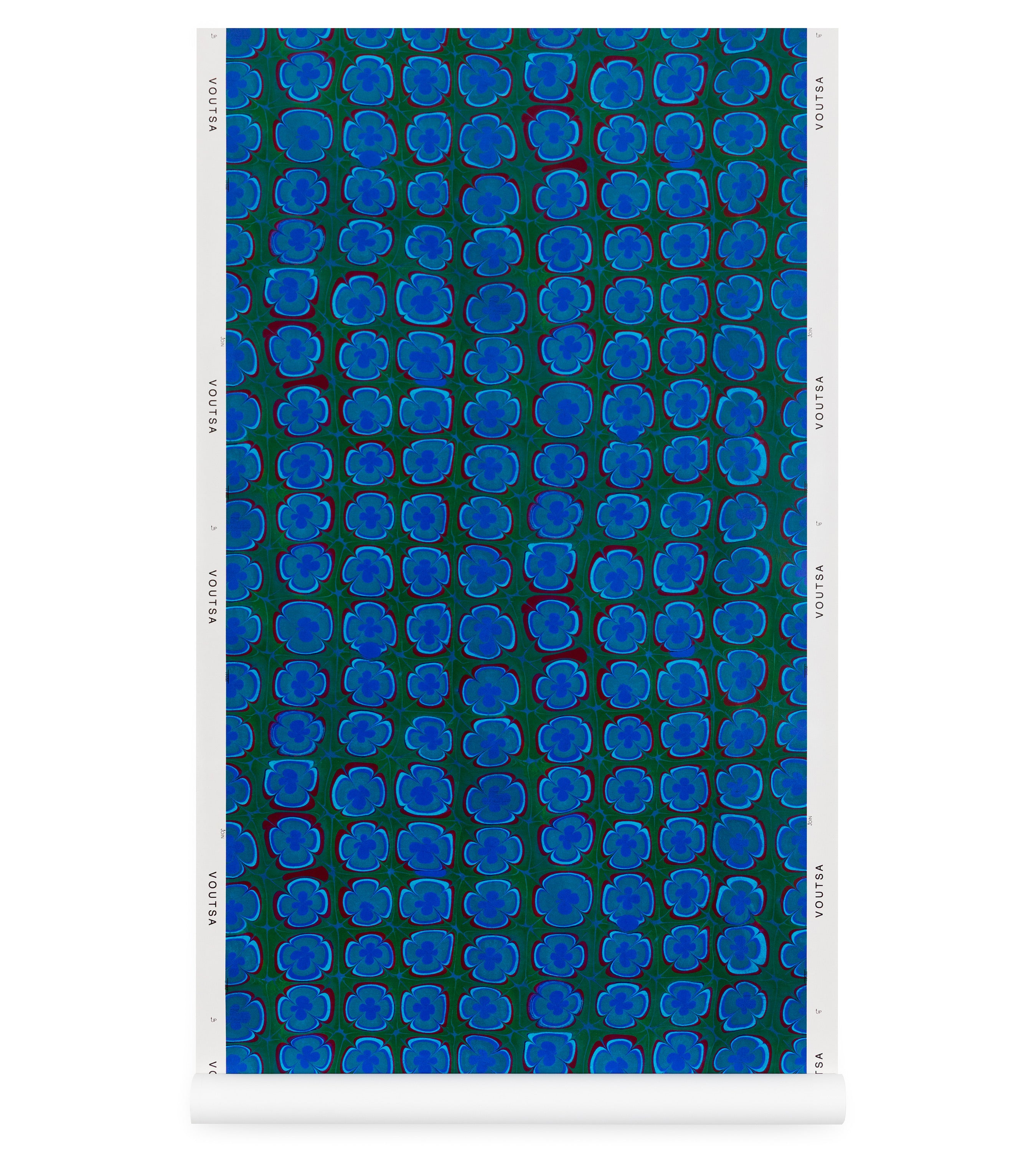 Trippy Pansies Emerald City Wallpaper