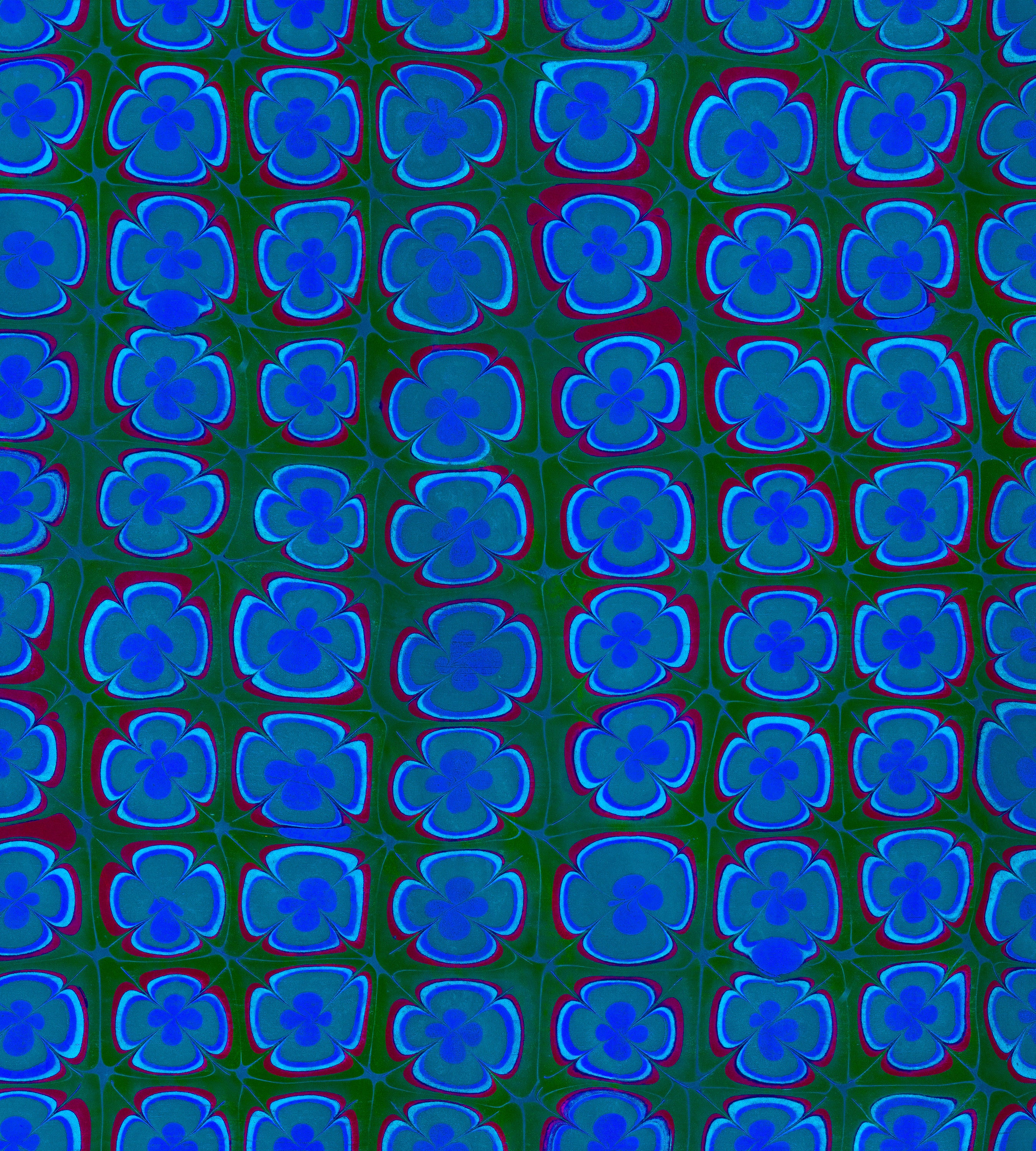 Trippy Pansies Emerald City Wallpaper