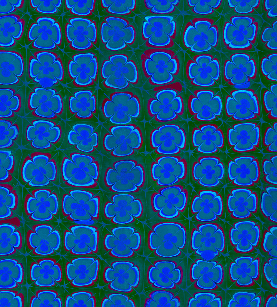 Trippy Pansies Emerald City Wallpaper