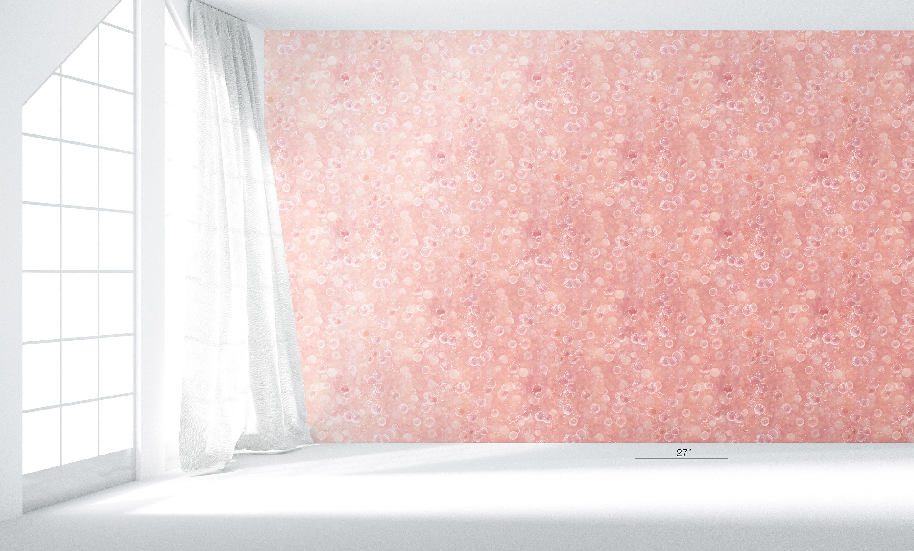 Fizz Wallpaper in Rosé (x Scott Pask)