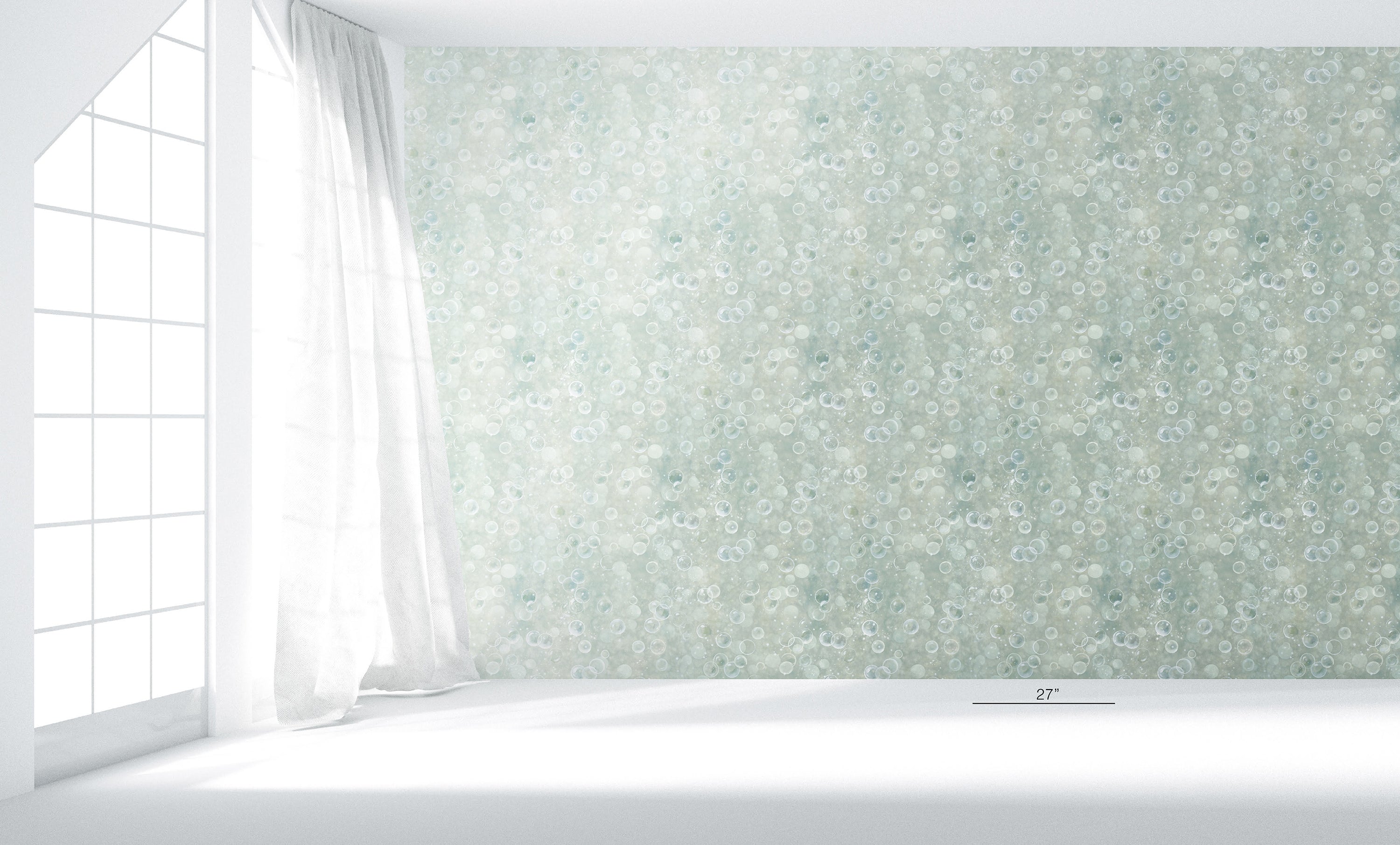 Fizz Wallpaper in Verdigris (x Scott Pask)
