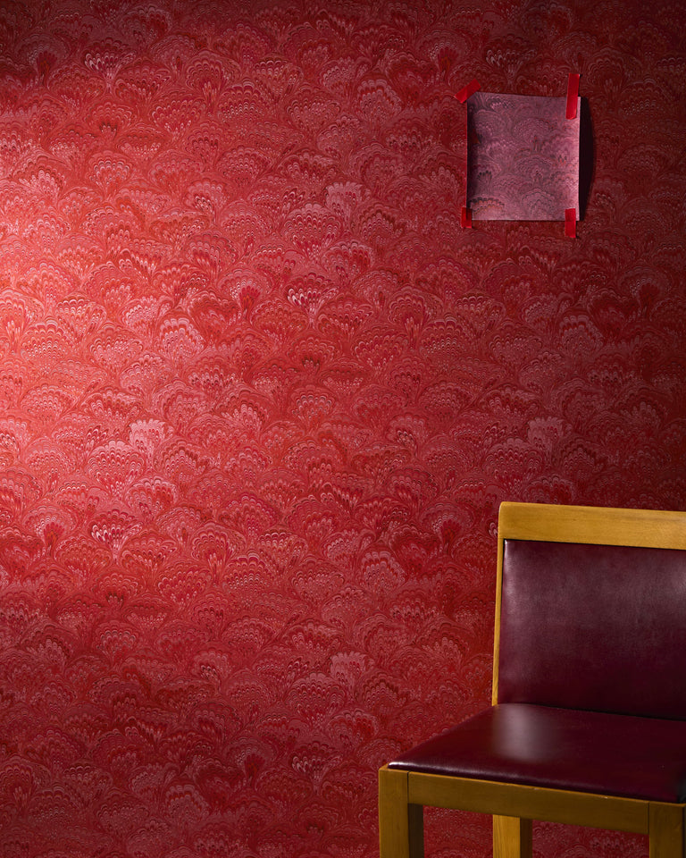 Pride Marble Flaming Red Wallpaper