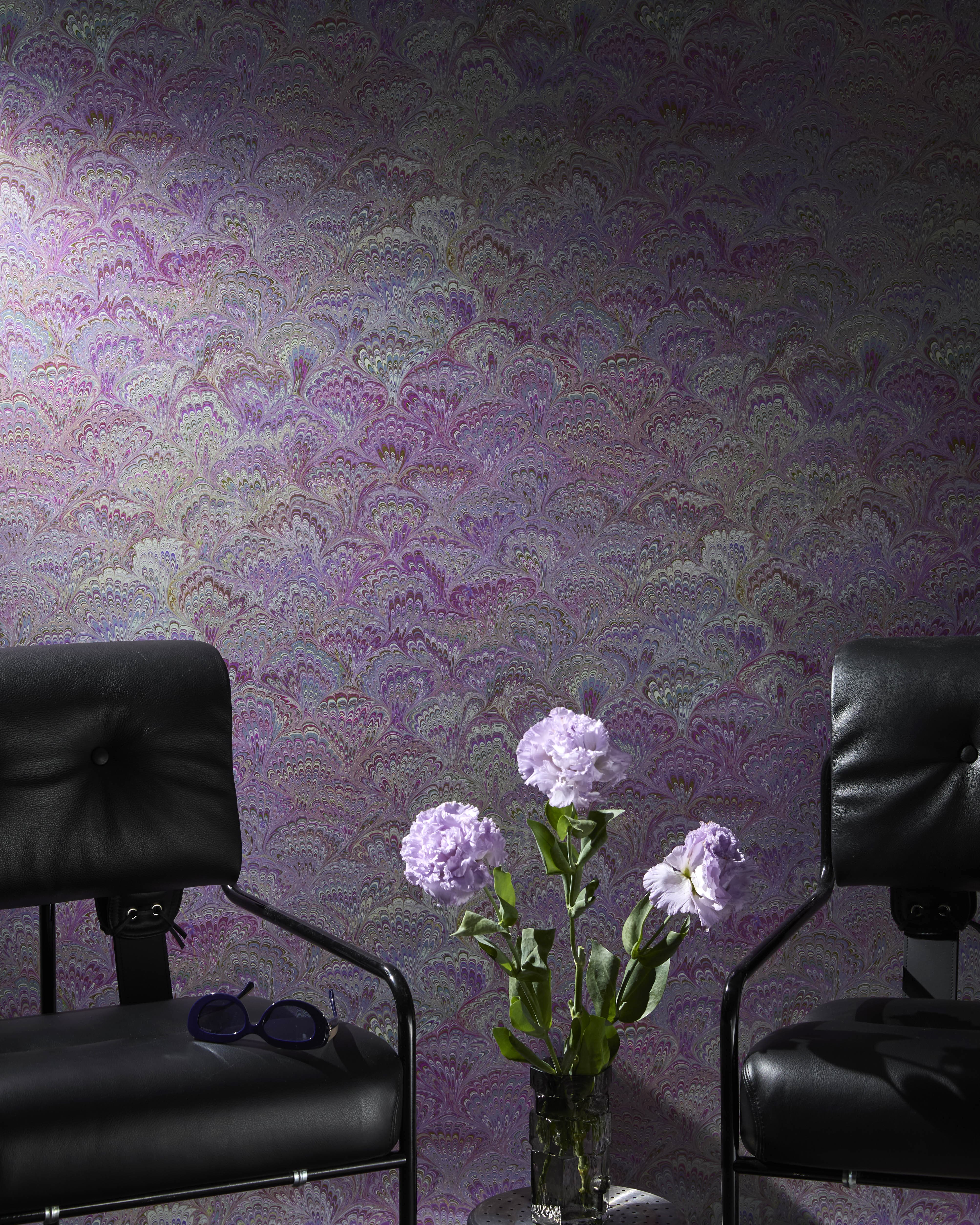 Pride Marble Lesbian Violet Wallpaper