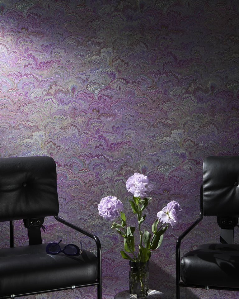 Pride Marble Lesbian Violet Wallpaper