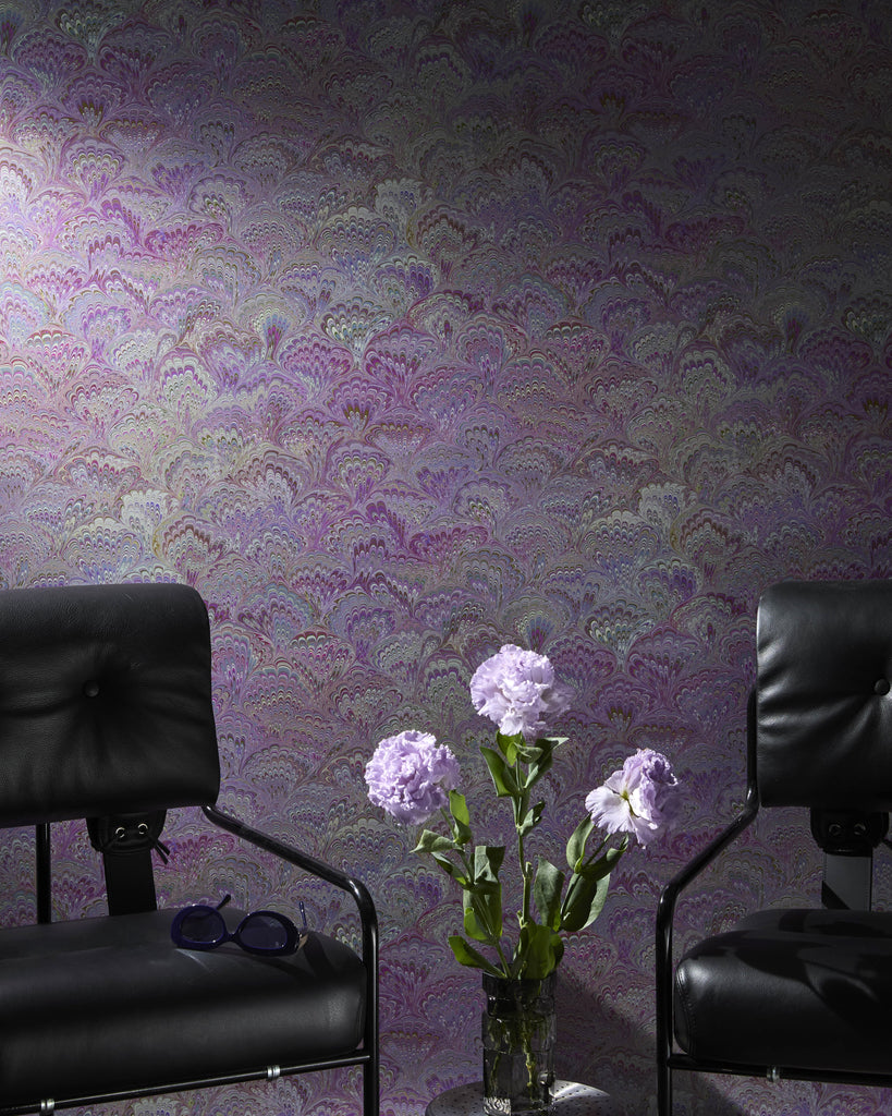 Pride Marble Lesbian Violet Wallpaper