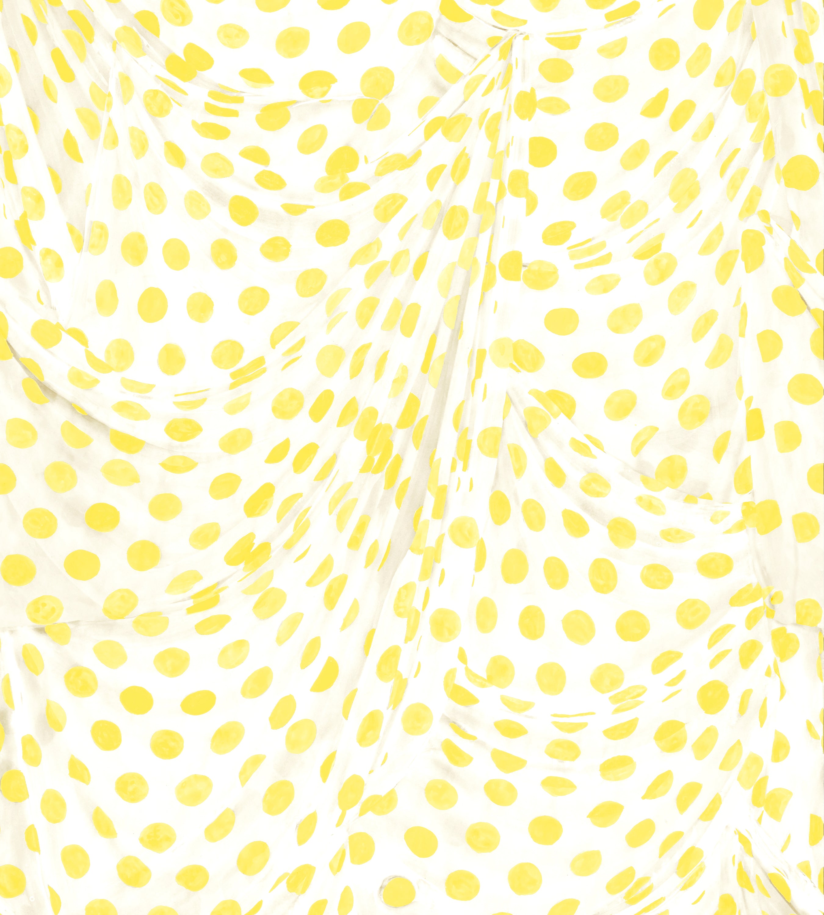 Audrey Dot Yellow Wallpaper