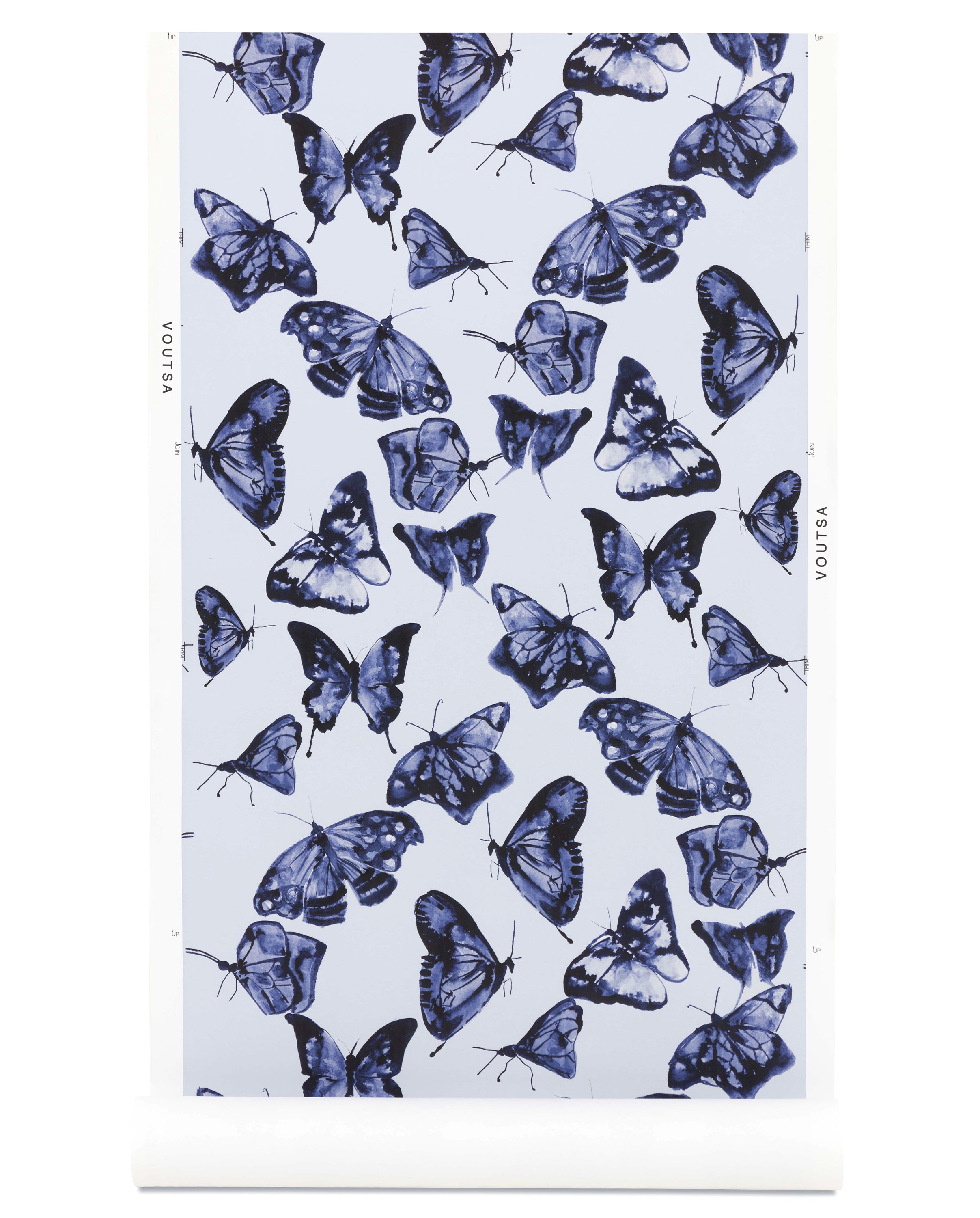 Butterflies in Rhapsody Blue Wallpaper