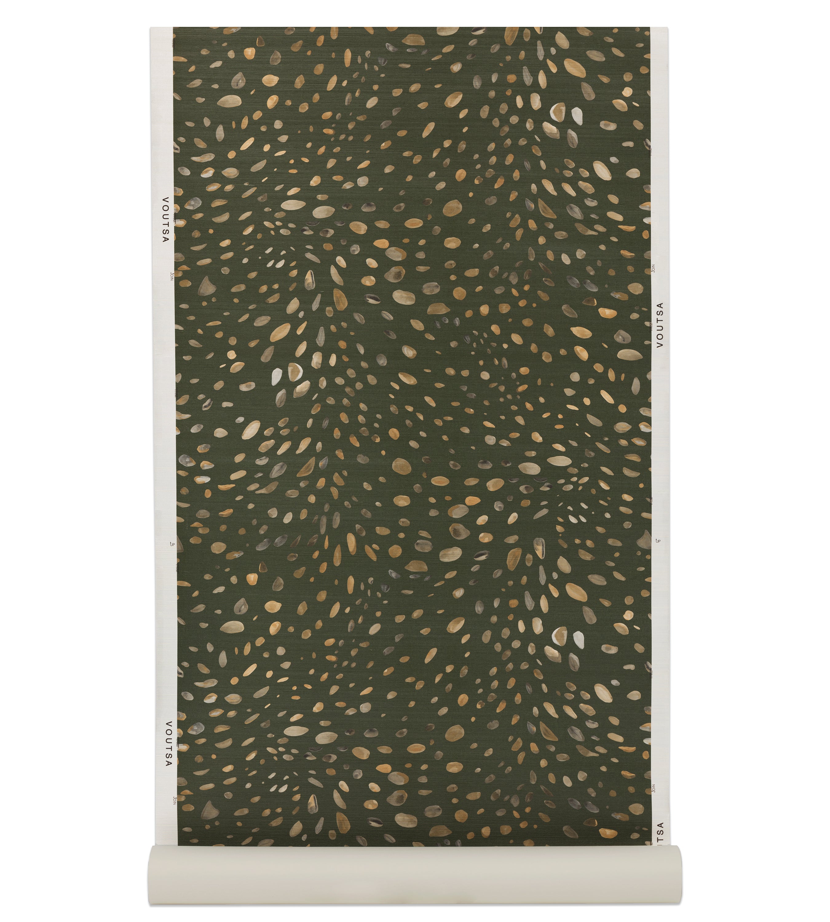 Cheetah Trompe L'oeil Green Metallic Grasscloth Wallpaper