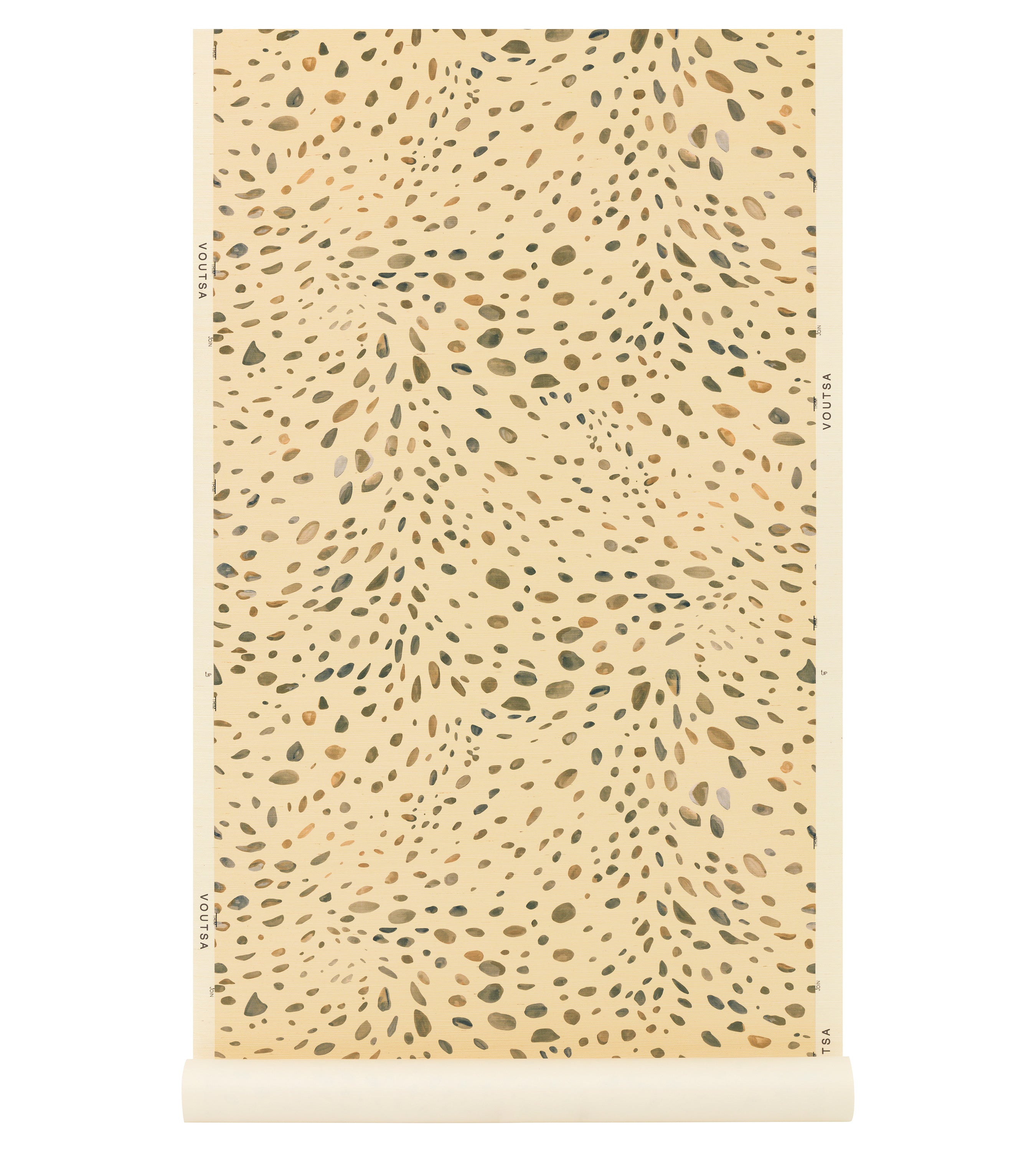 Cheetah Trompe L'oeil Sand Grasscloth Wallpaper